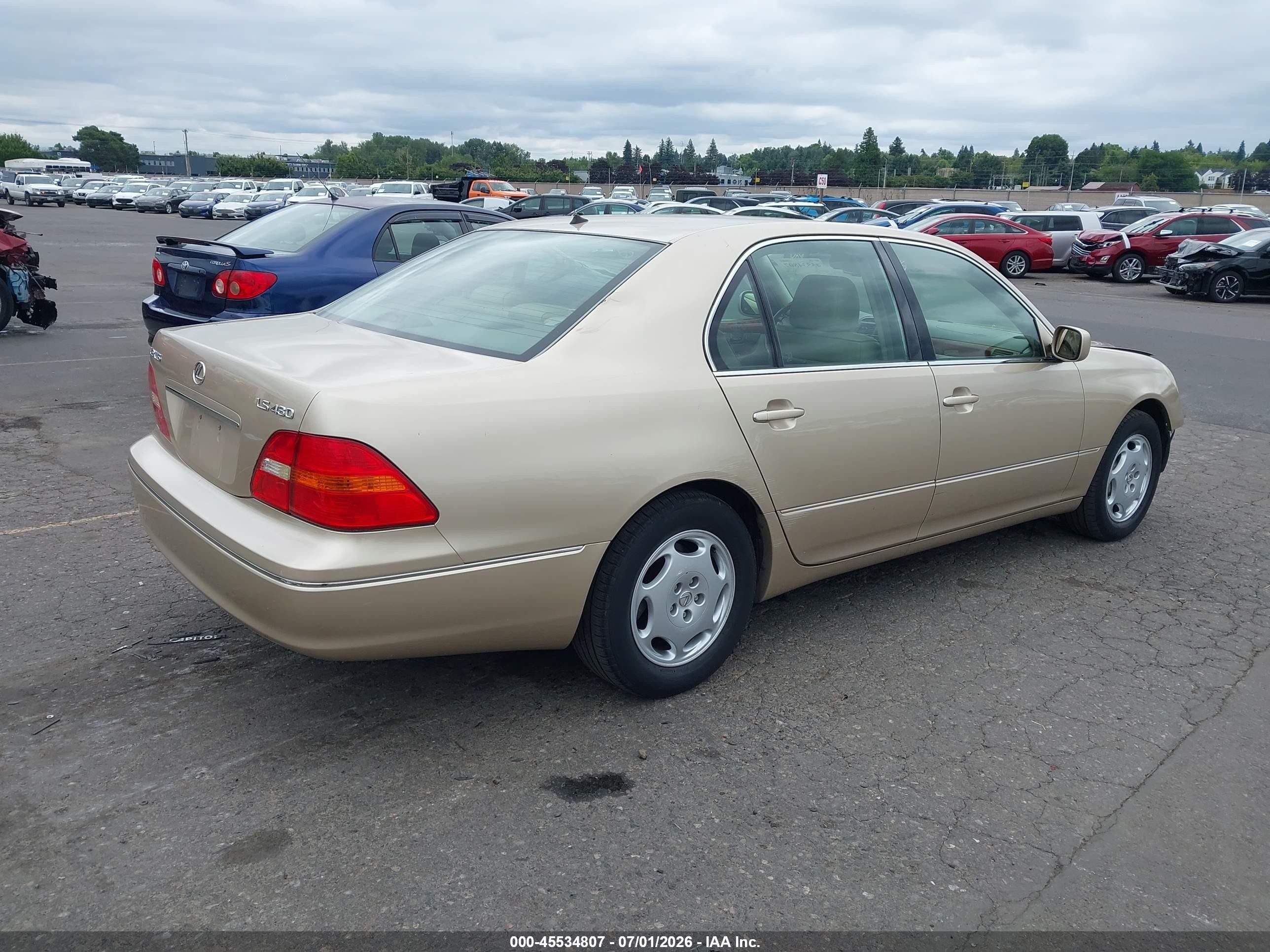 2001 Lexus Ls 430 Gold vin: JTHBN30F010027117