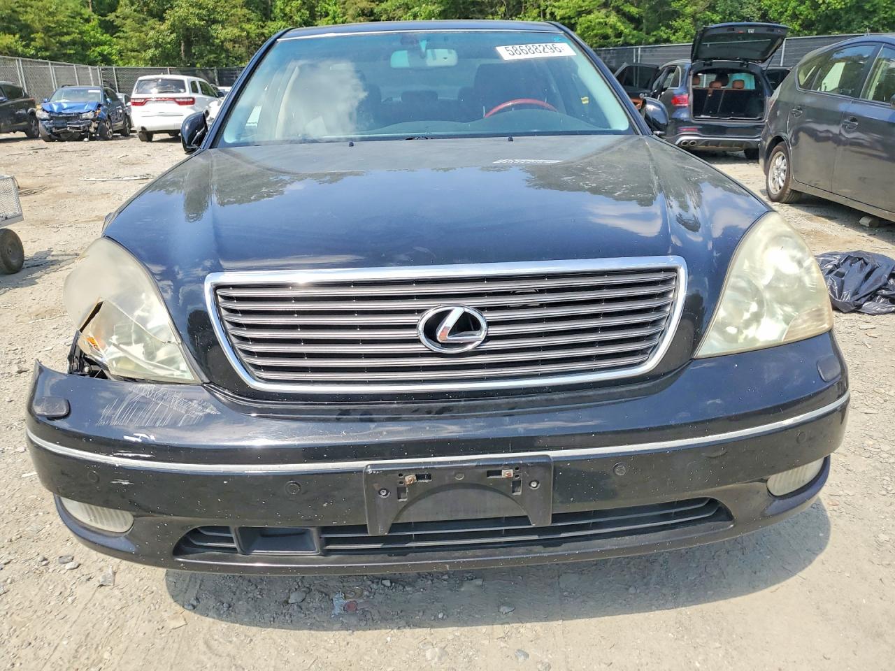 2002 Lexus Ls 430 Black vin: JTHBN30F020057008