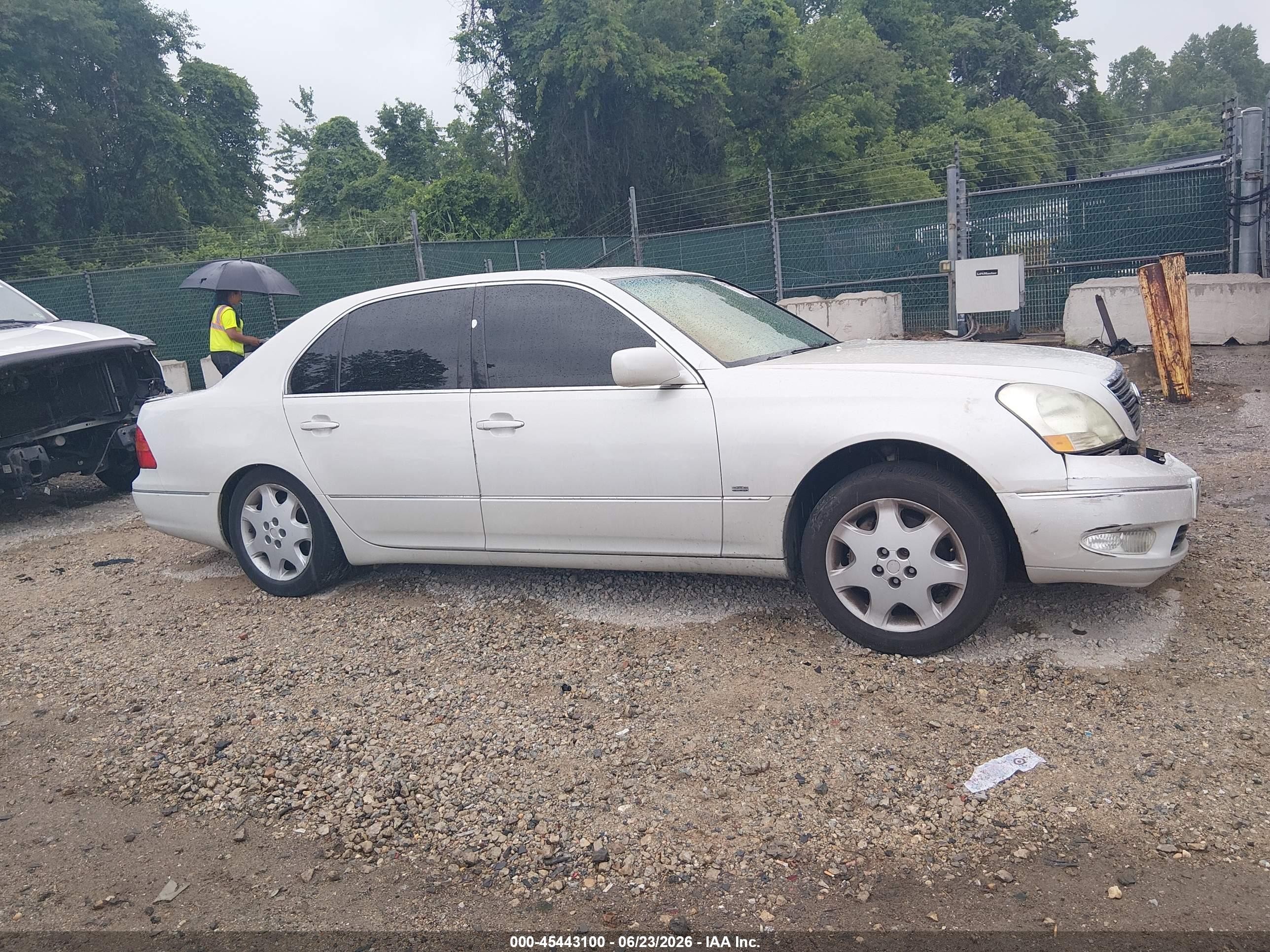 2002 Lexus Ls 430   White vin: JTHBN30F020057168