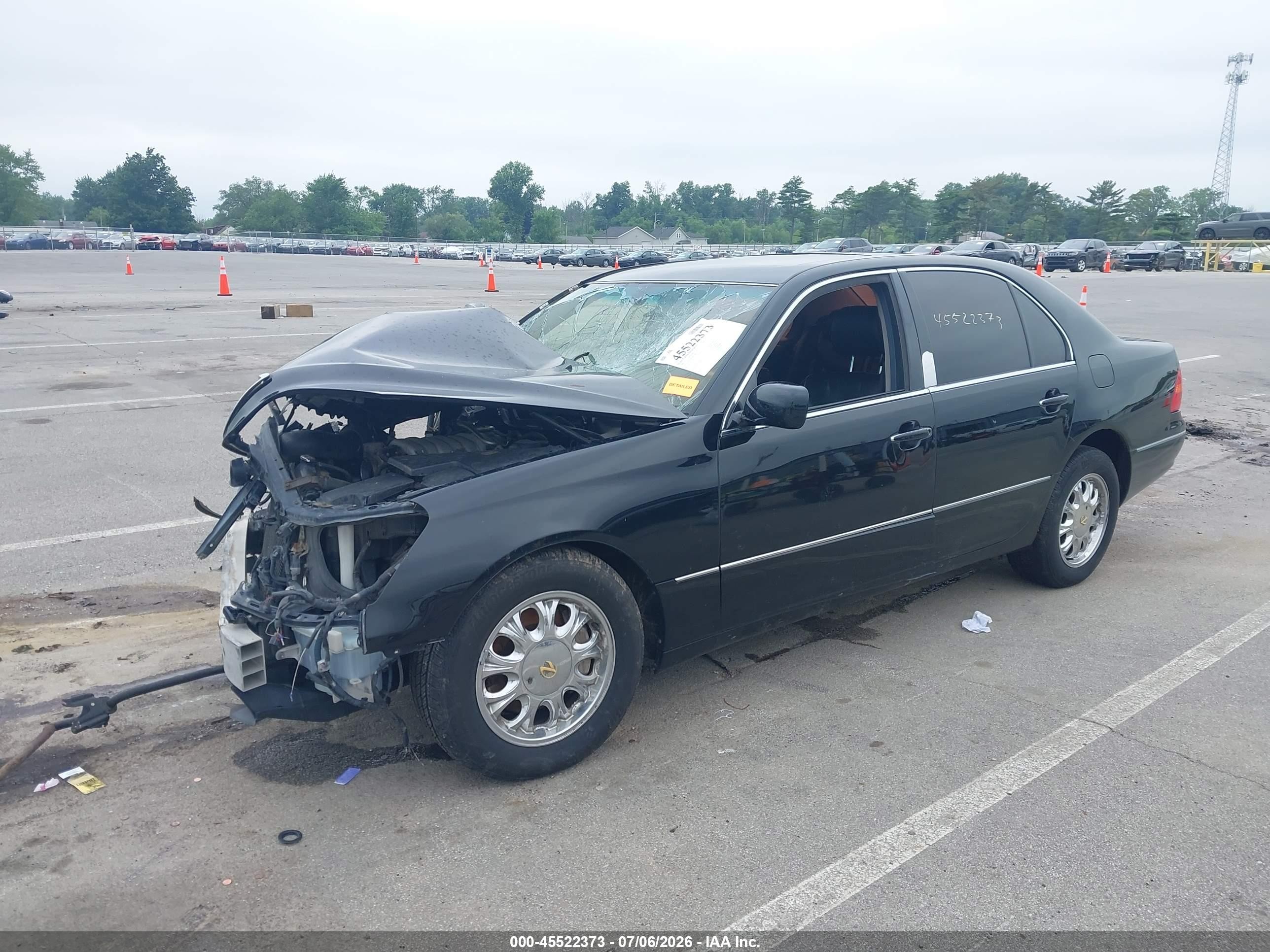 2002 Lexus Ls 430   Black vin: JTHBN30F020073984