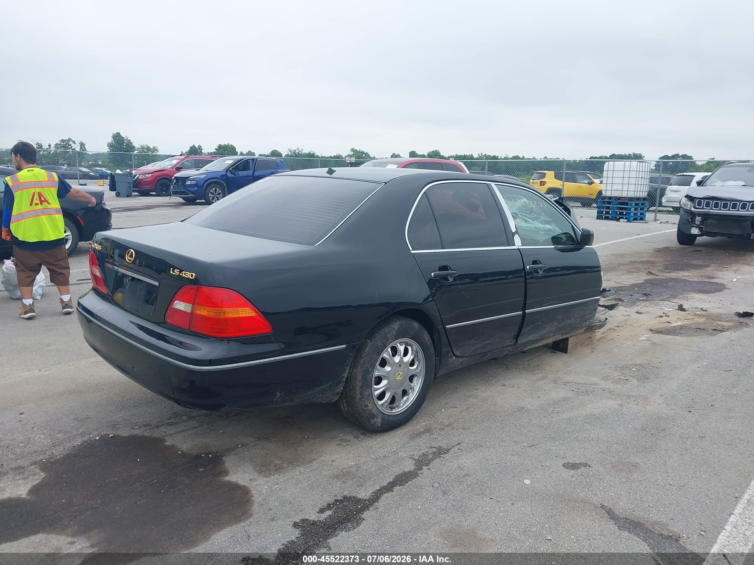 2002 Lexus Ls 430   Black vin: JTHBN30F020073984