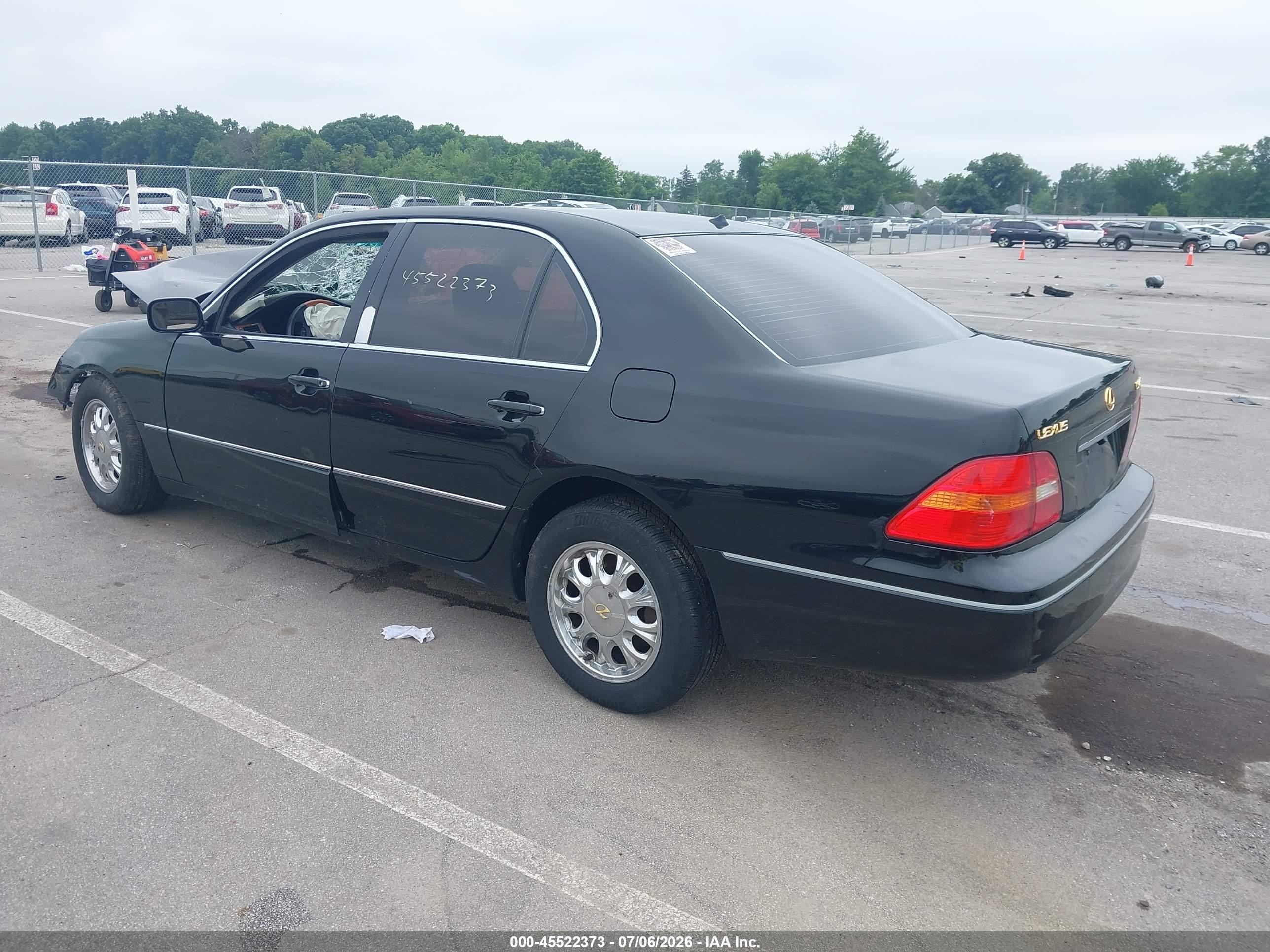 2002 Lexus Ls 430   Black vin: JTHBN30F020073984