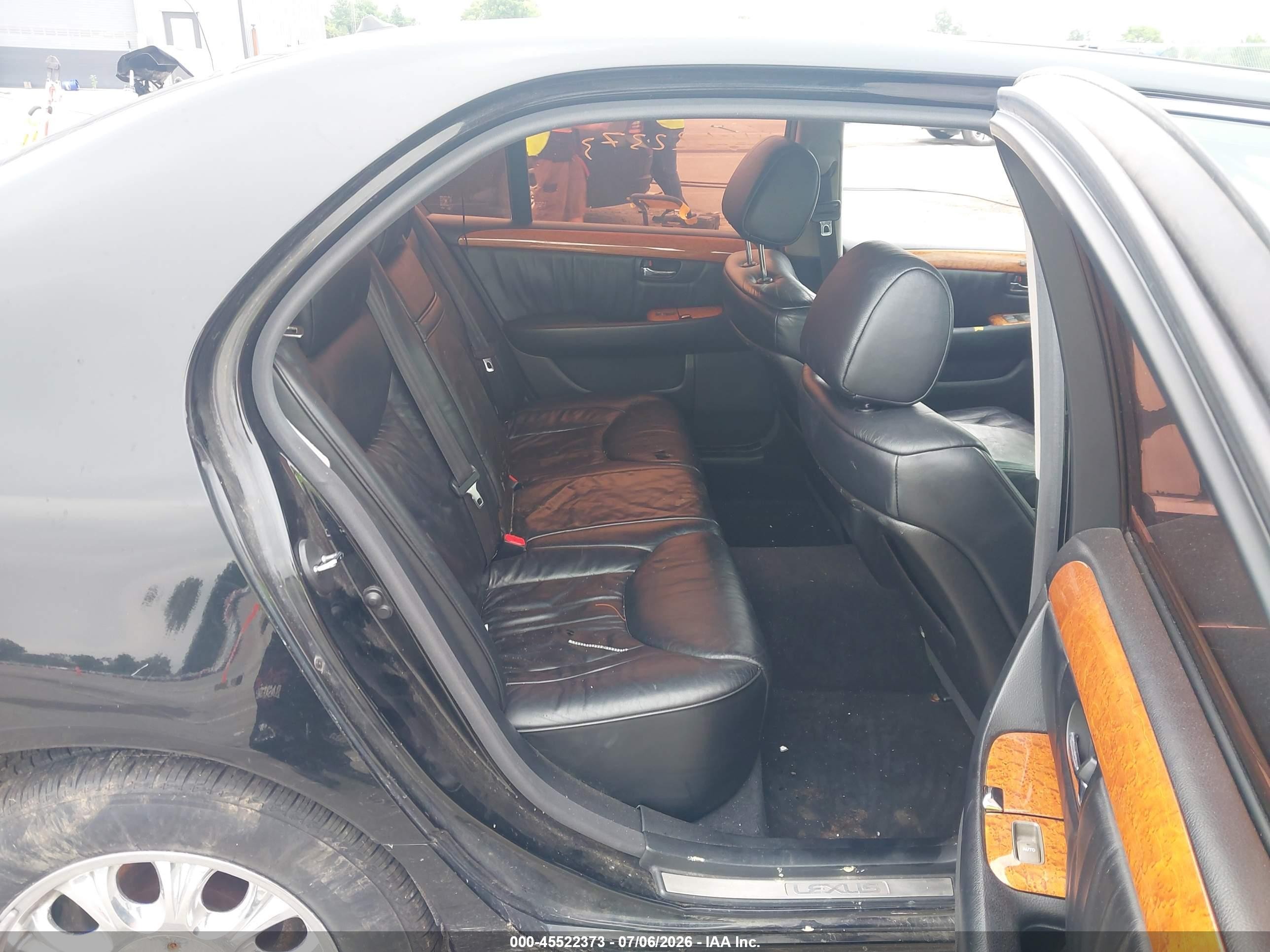 2002 Lexus Ls 430   Black vin: JTHBN30F020073984