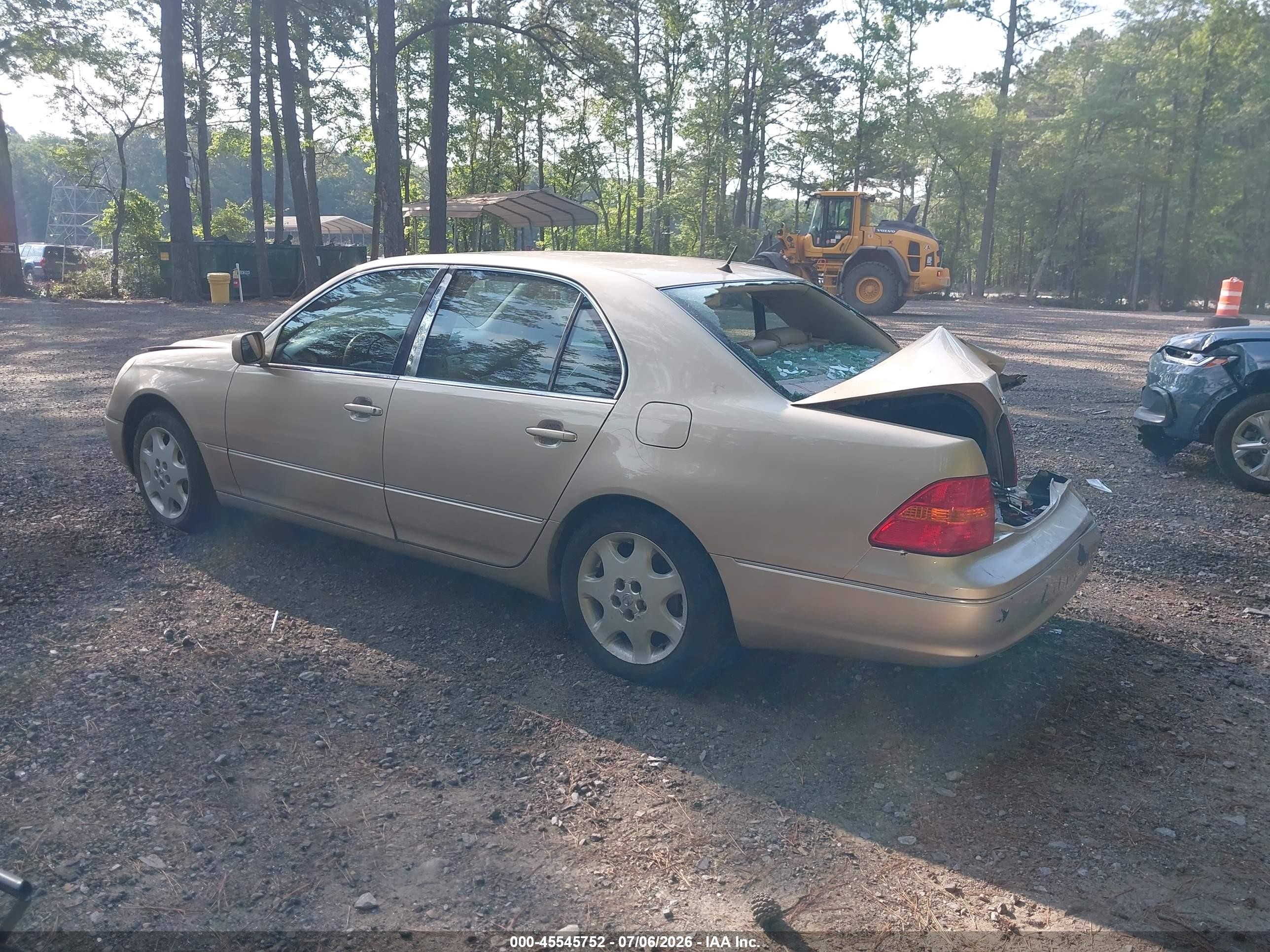 2002 Lexus Ls 430 Gold vin: JTHBN30F020079252