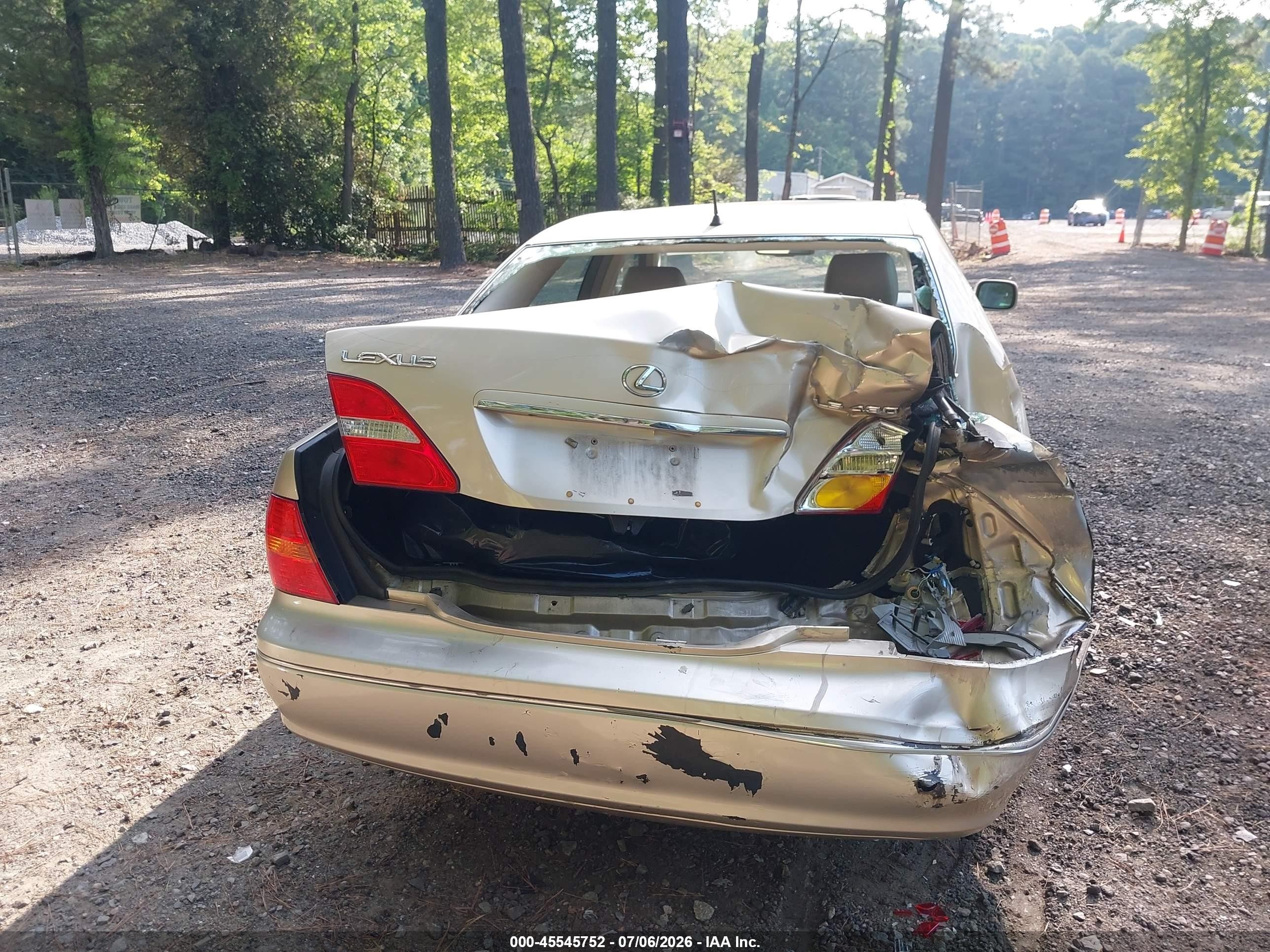 2002 Lexus Ls 430 Gold vin: JTHBN30F020079252