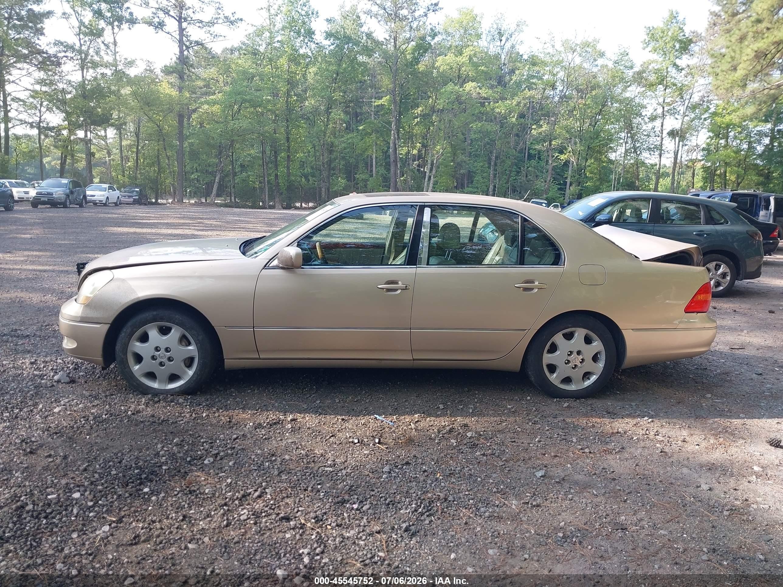 2002 Lexus Ls 430 Gold vin: JTHBN30F020079252