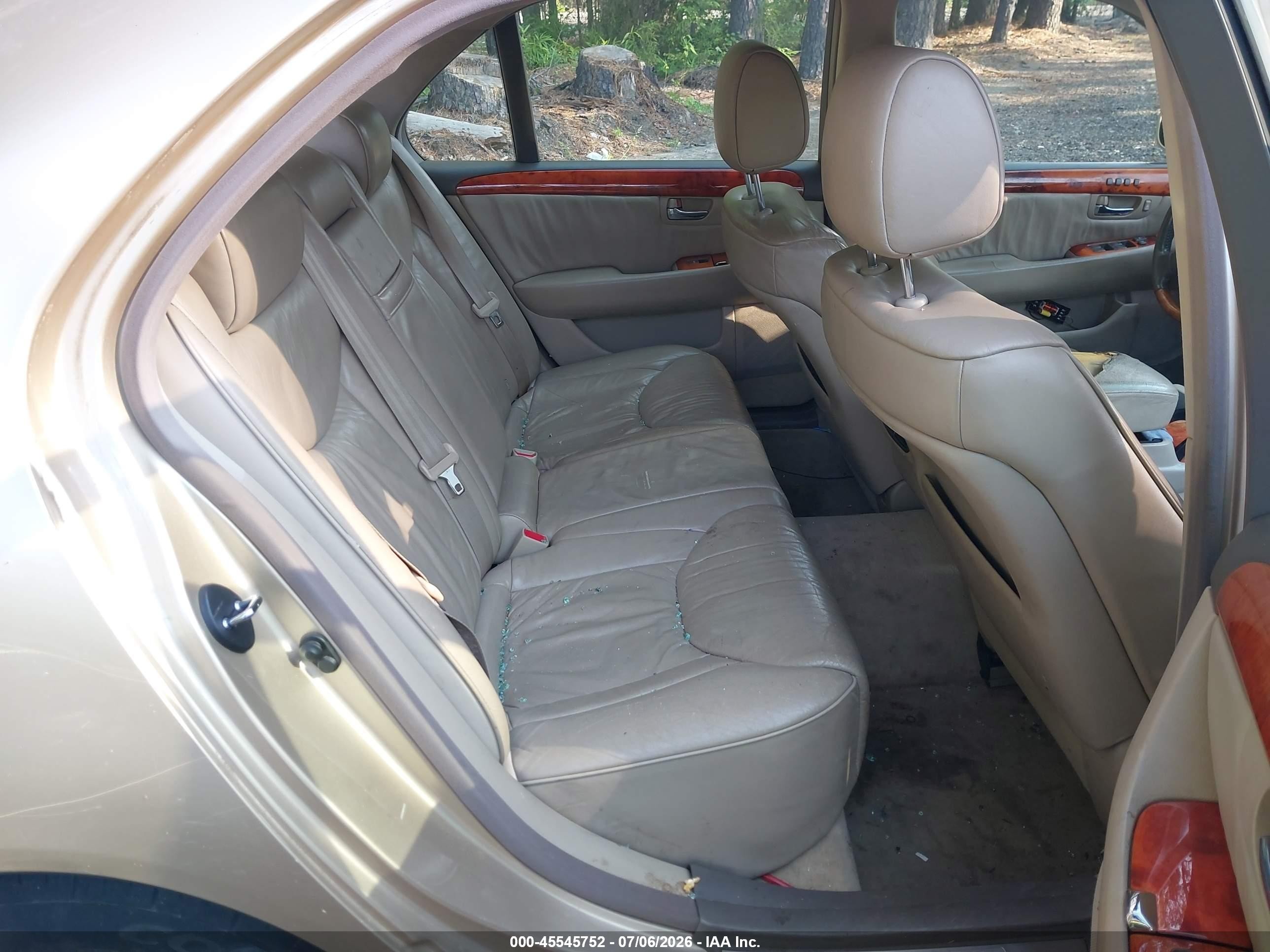 2002 Lexus Ls 430 Gold vin: JTHBN30F020079252
