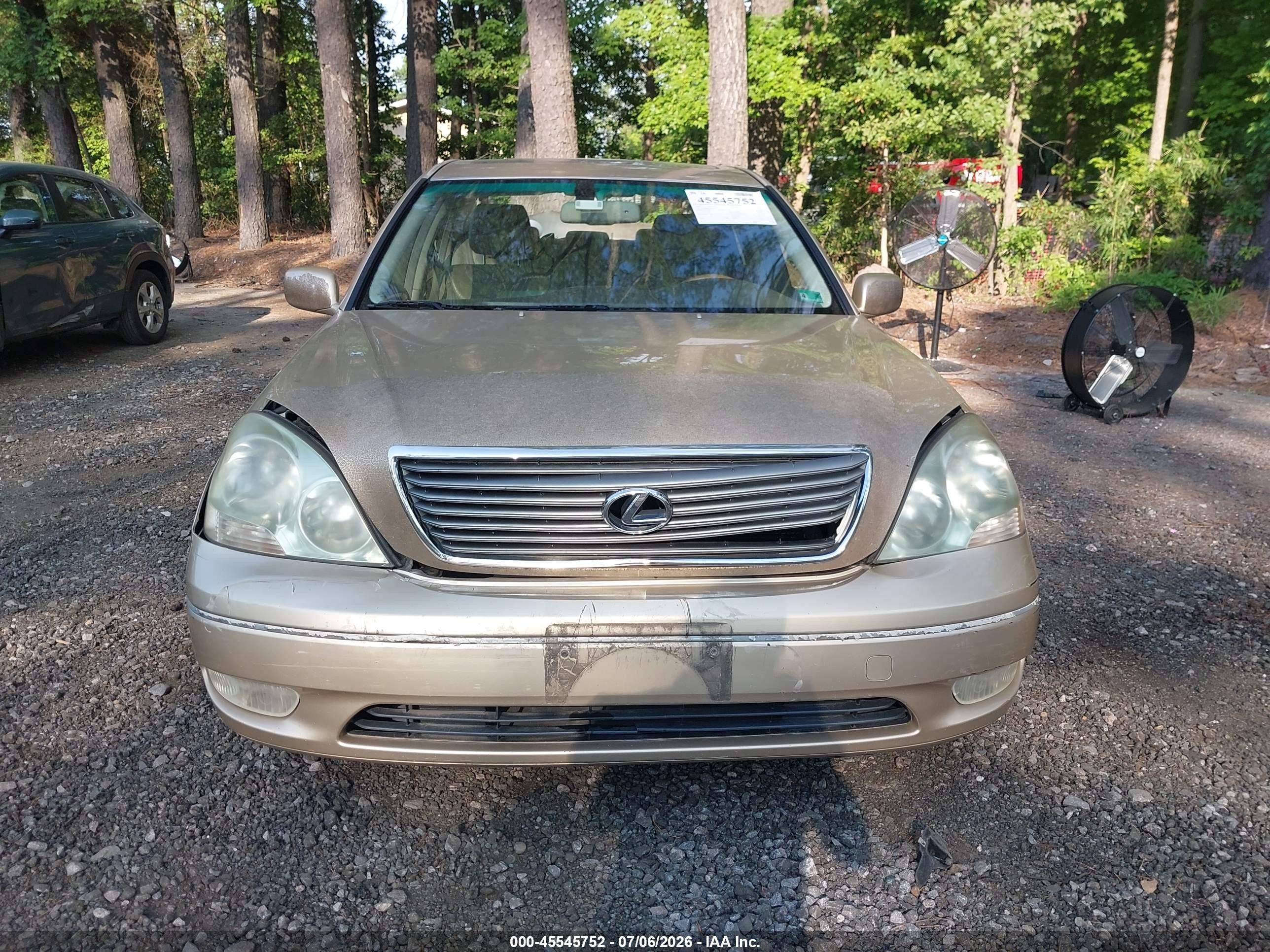 2002 Lexus Ls 430 Gold vin: JTHBN30F020079252