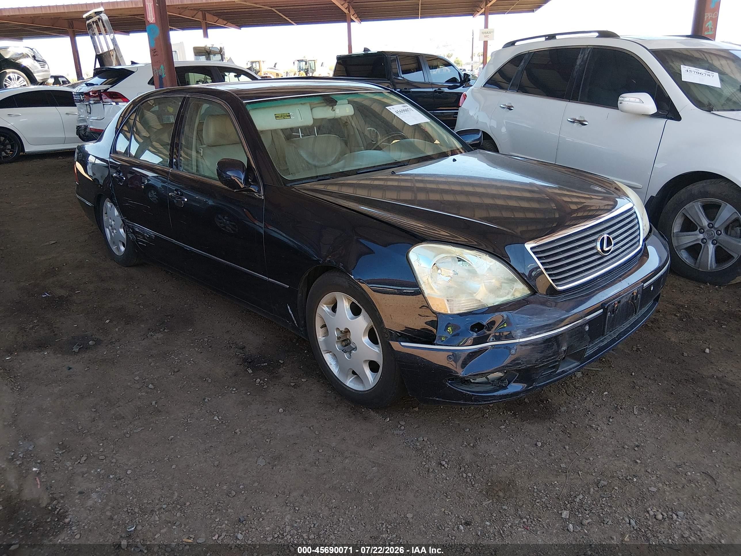 2003 Lexus Ls 430   Blue vin: JTHBN30F030095193