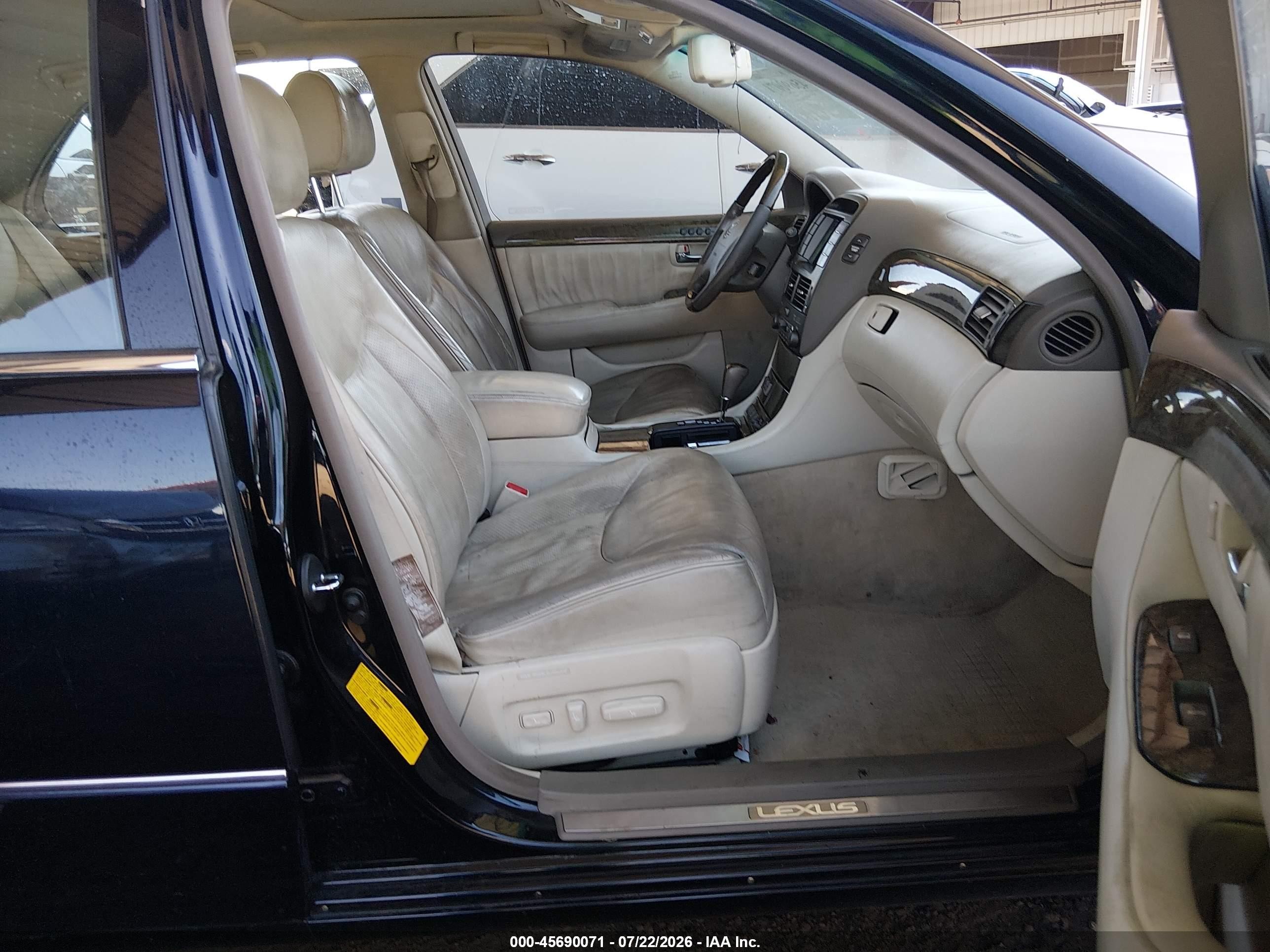 2003 Lexus Ls 430   Blue vin: JTHBN30F030095193