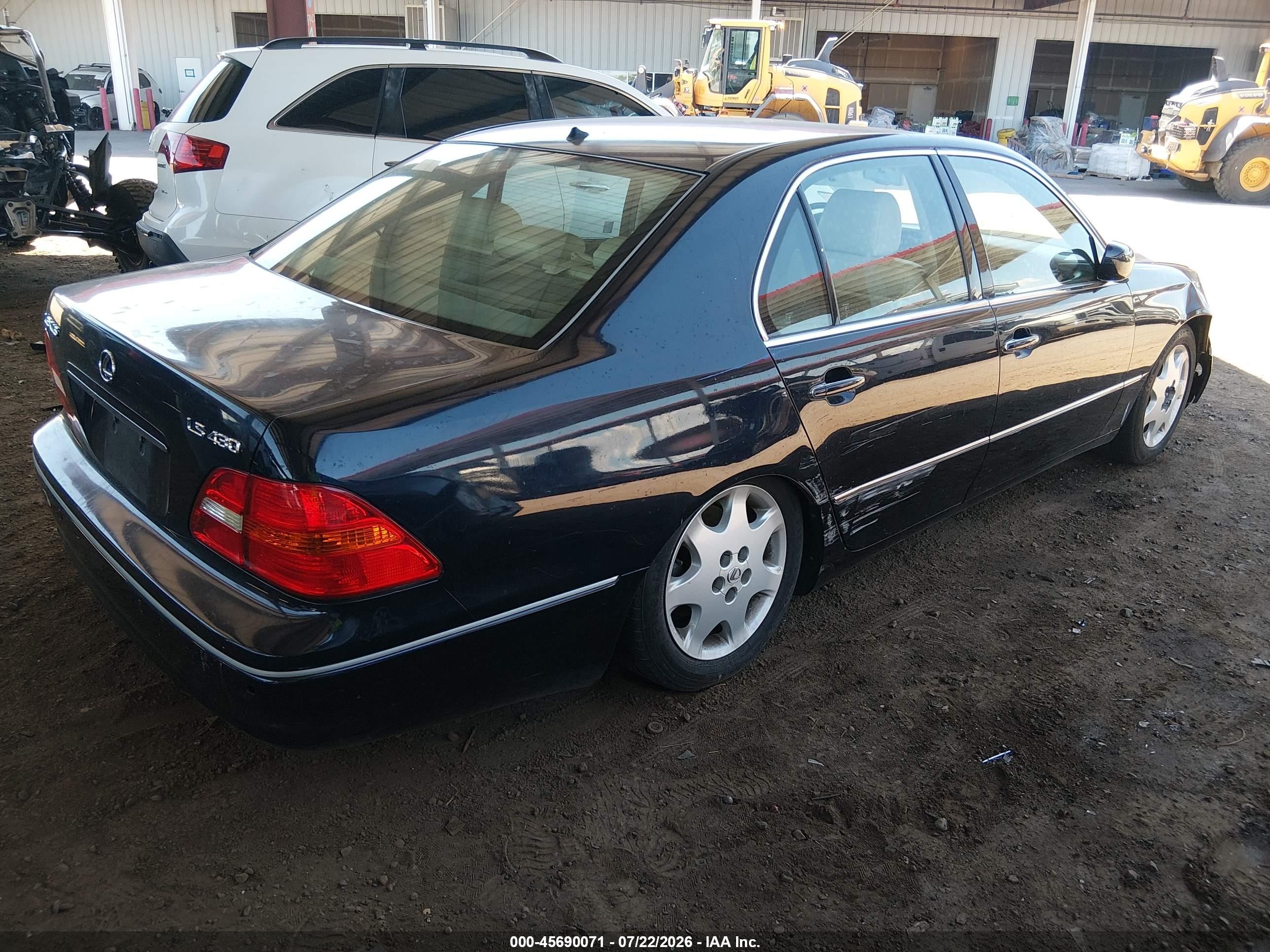 2003 Lexus Ls 430   Blue vin: JTHBN30F030095193