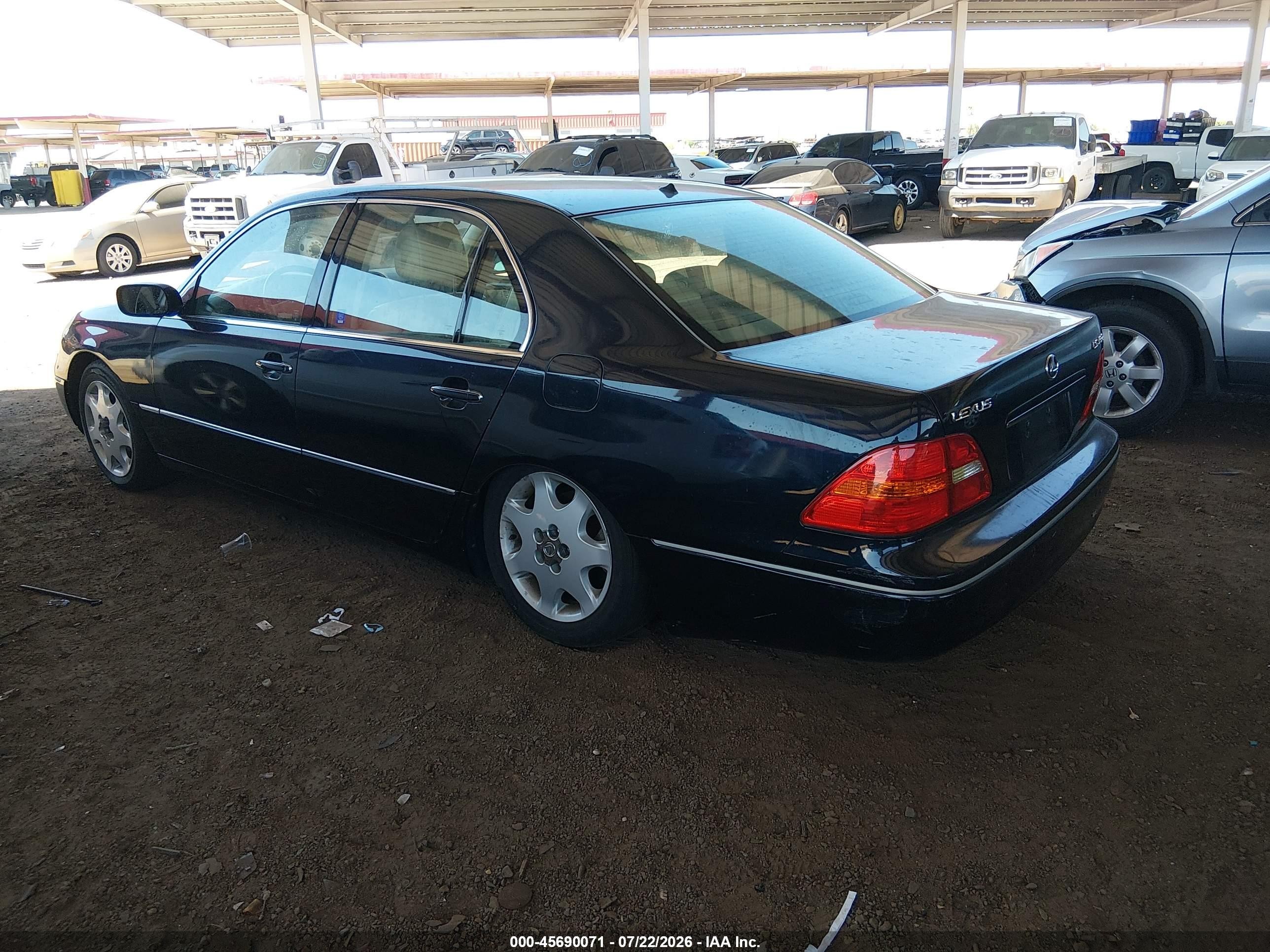 2003 Lexus Ls 430   Blue vin: JTHBN30F030095193