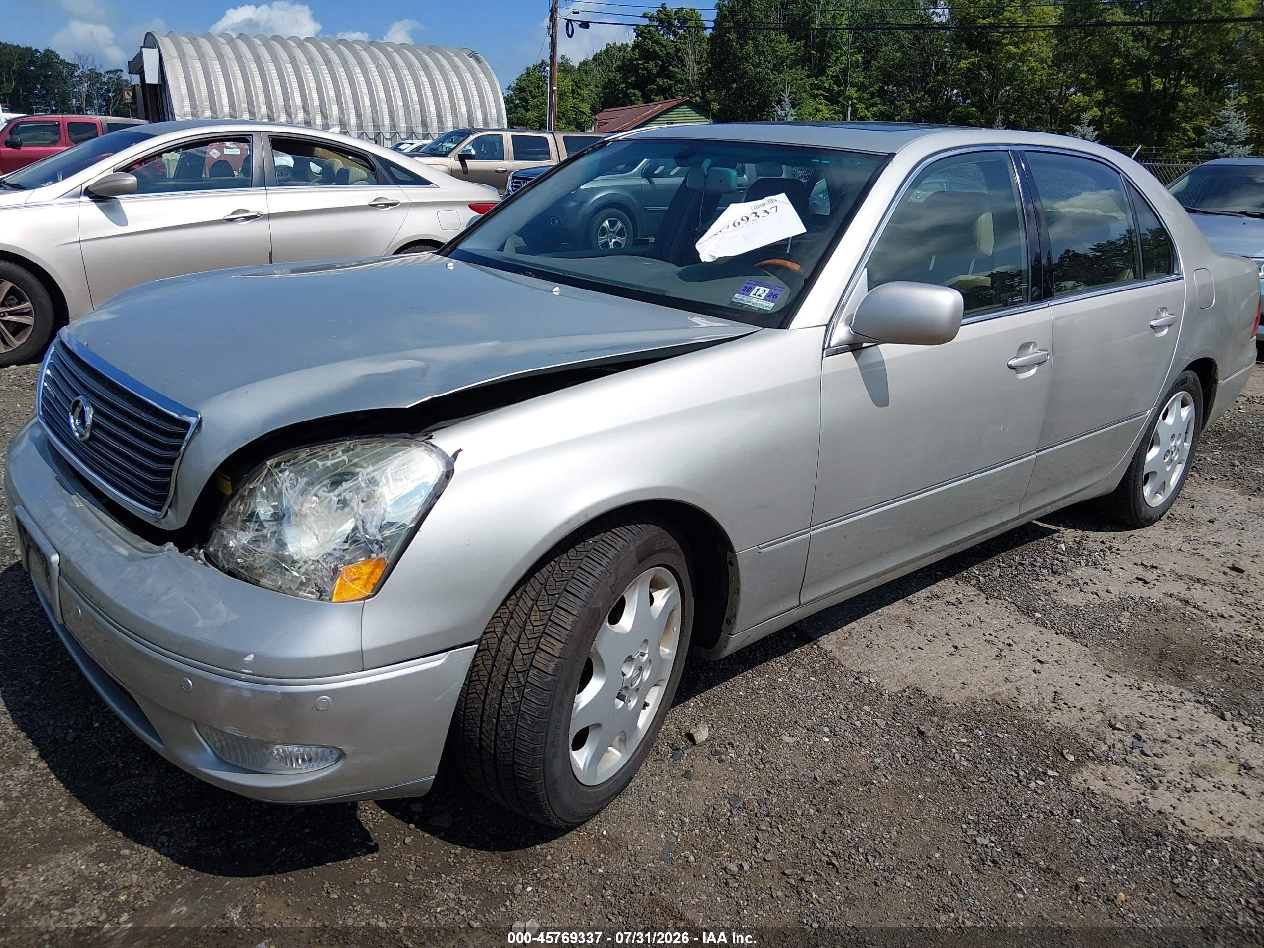 2003 Lexus Ls 430   Beige vin: JTHBN30F030098515