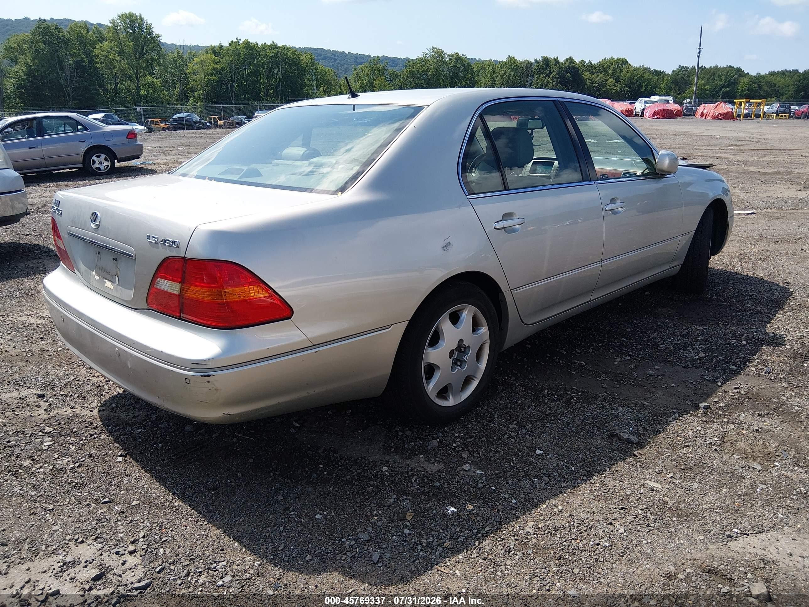 2003 Lexus Ls 430   Beige vin: JTHBN30F030098515