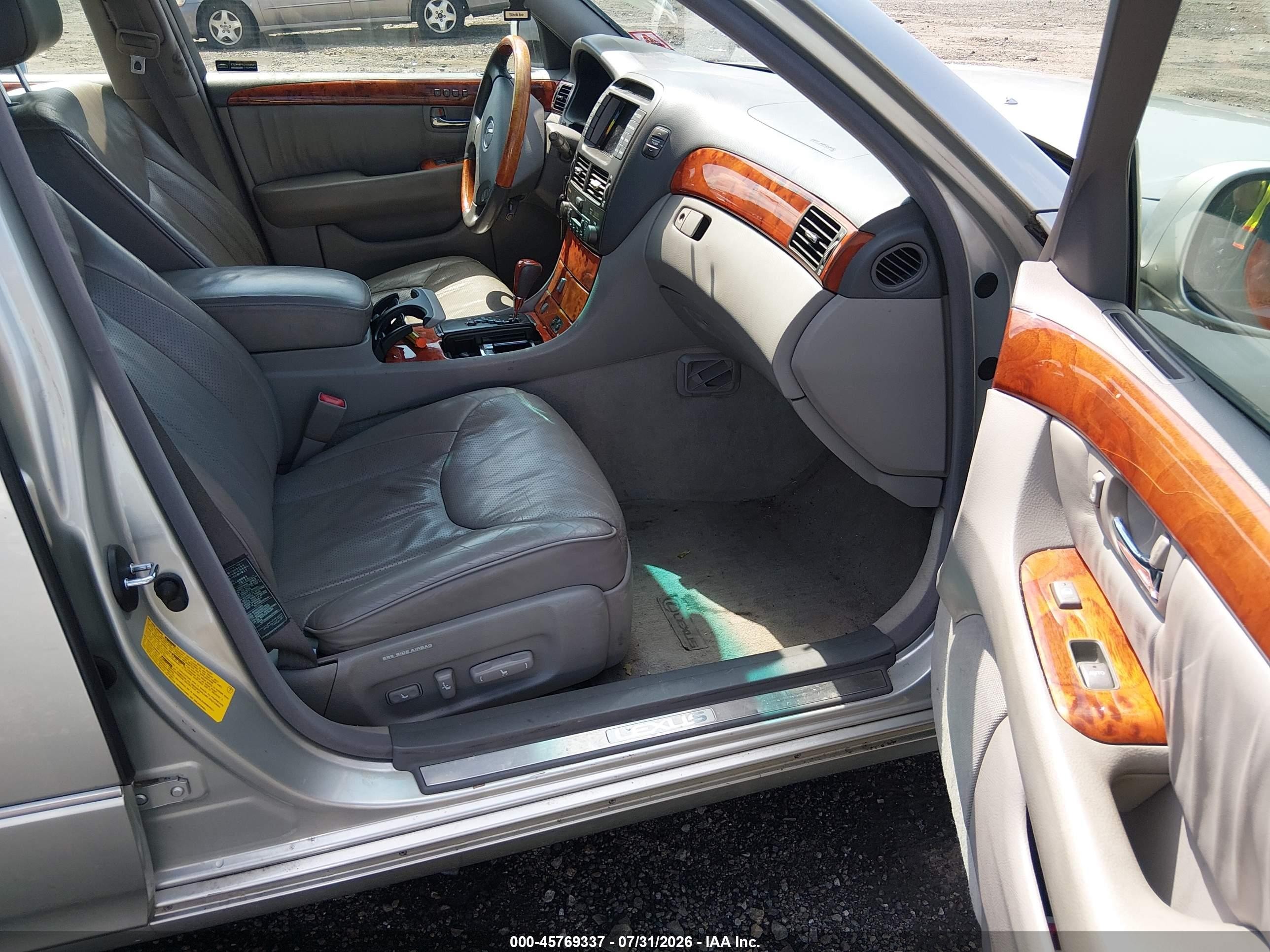 2003 Lexus Ls 430   Beige vin: JTHBN30F030098515