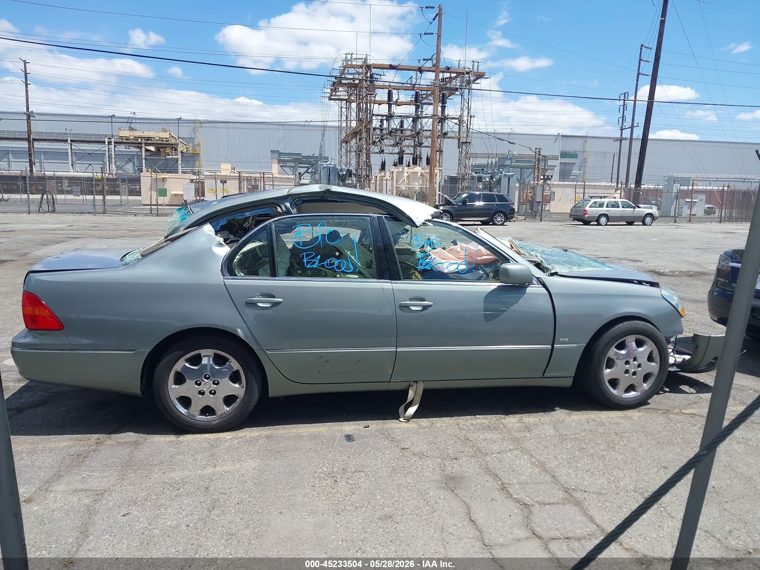 2003 Lexus Ls 430 Green vin: JTHBN30F030108220