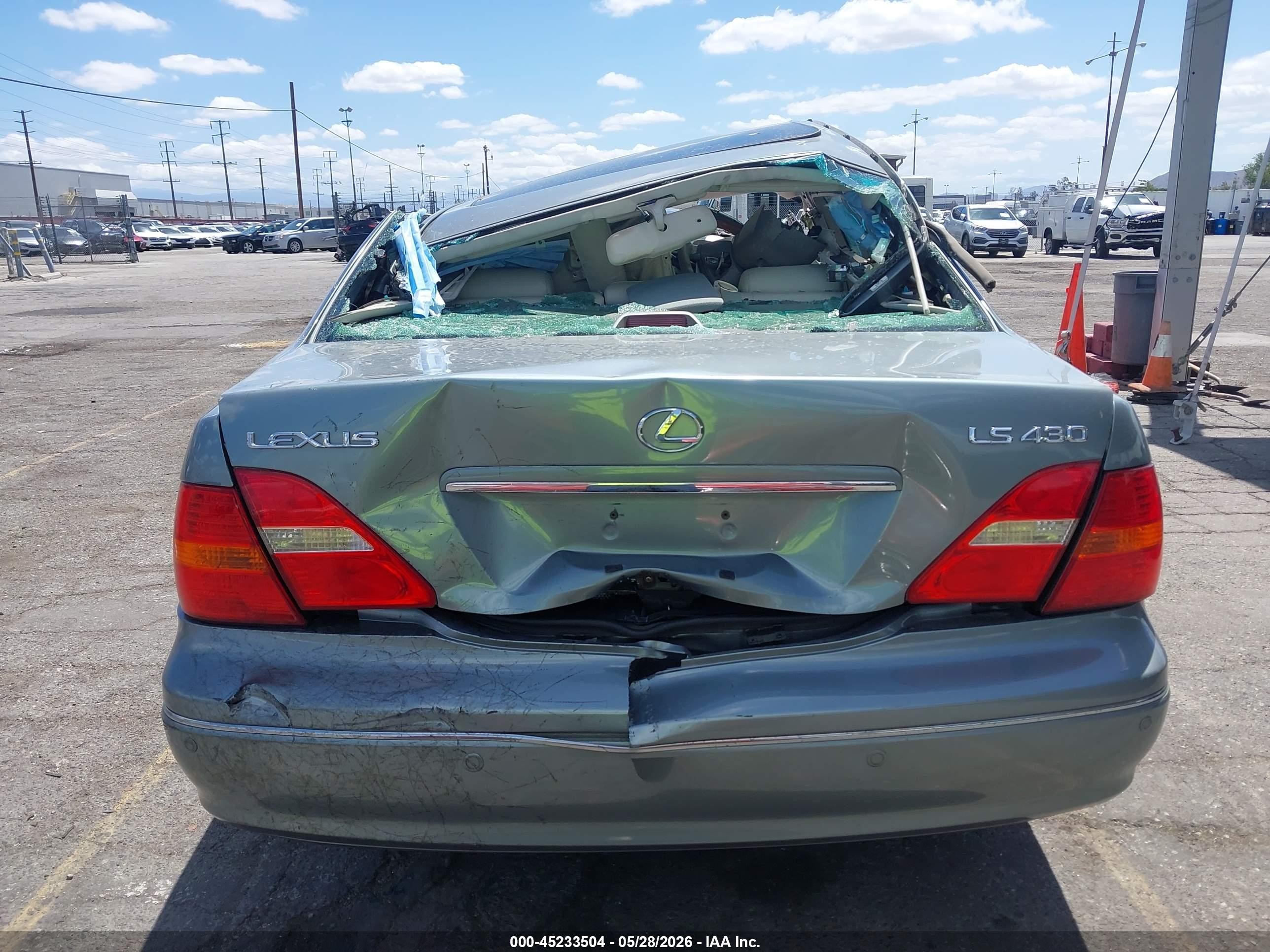 2003 Lexus Ls 430 Green vin: JTHBN30F030108220