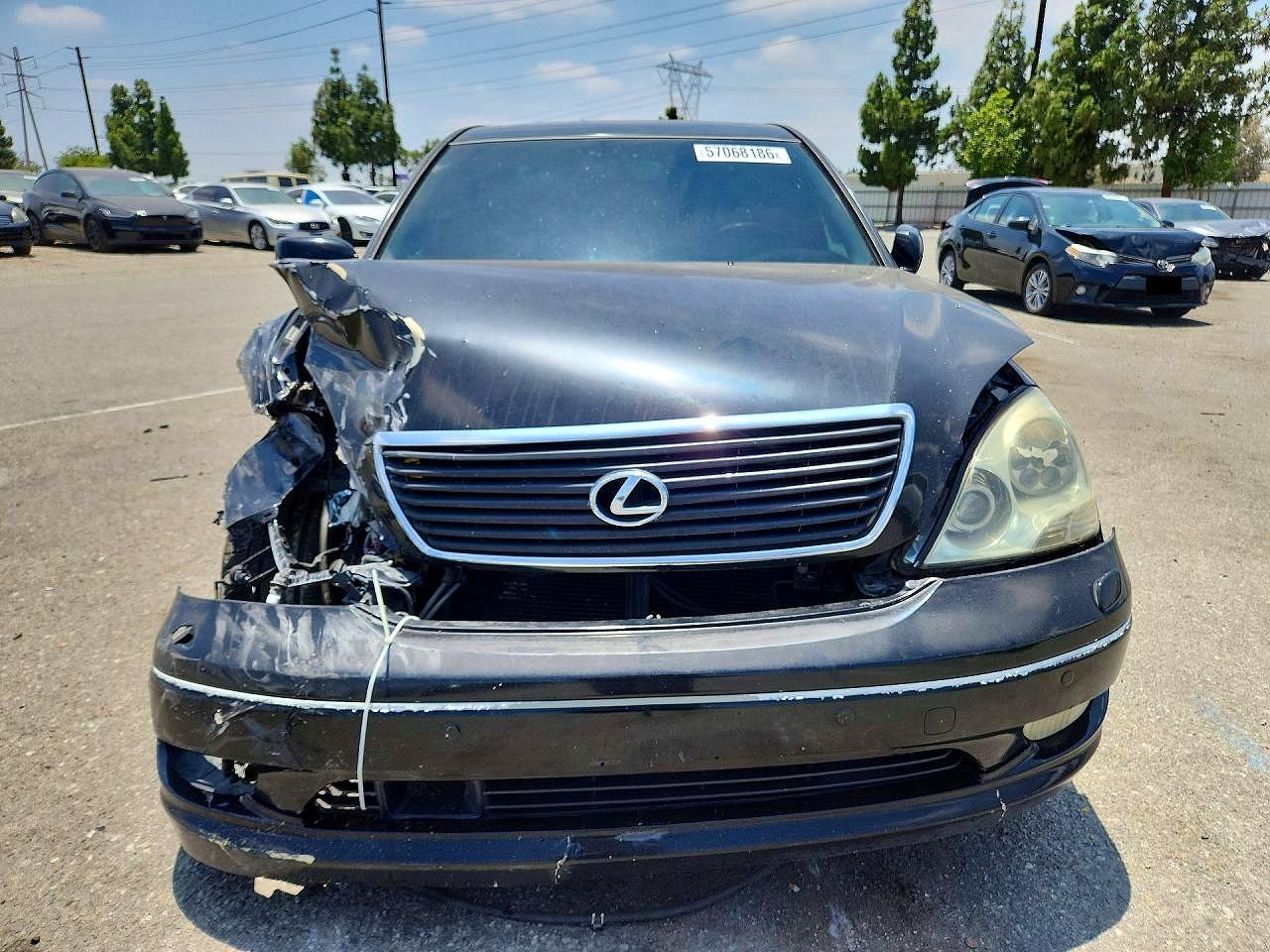 2003 Lexus Ls 430 Black vin: JTHBN30F030112364