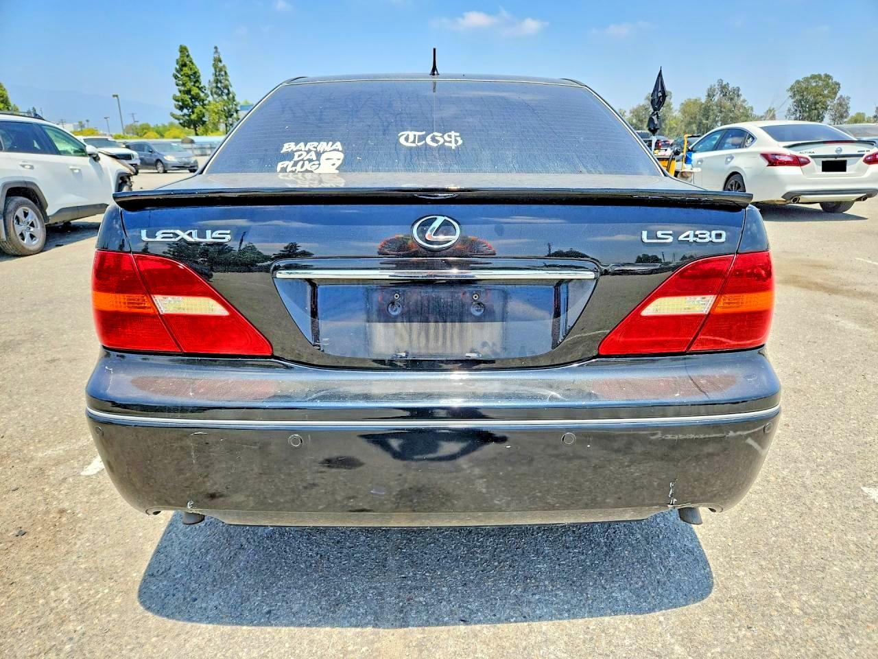 2003 Lexus Ls 430 Black vin: JTHBN30F030112364