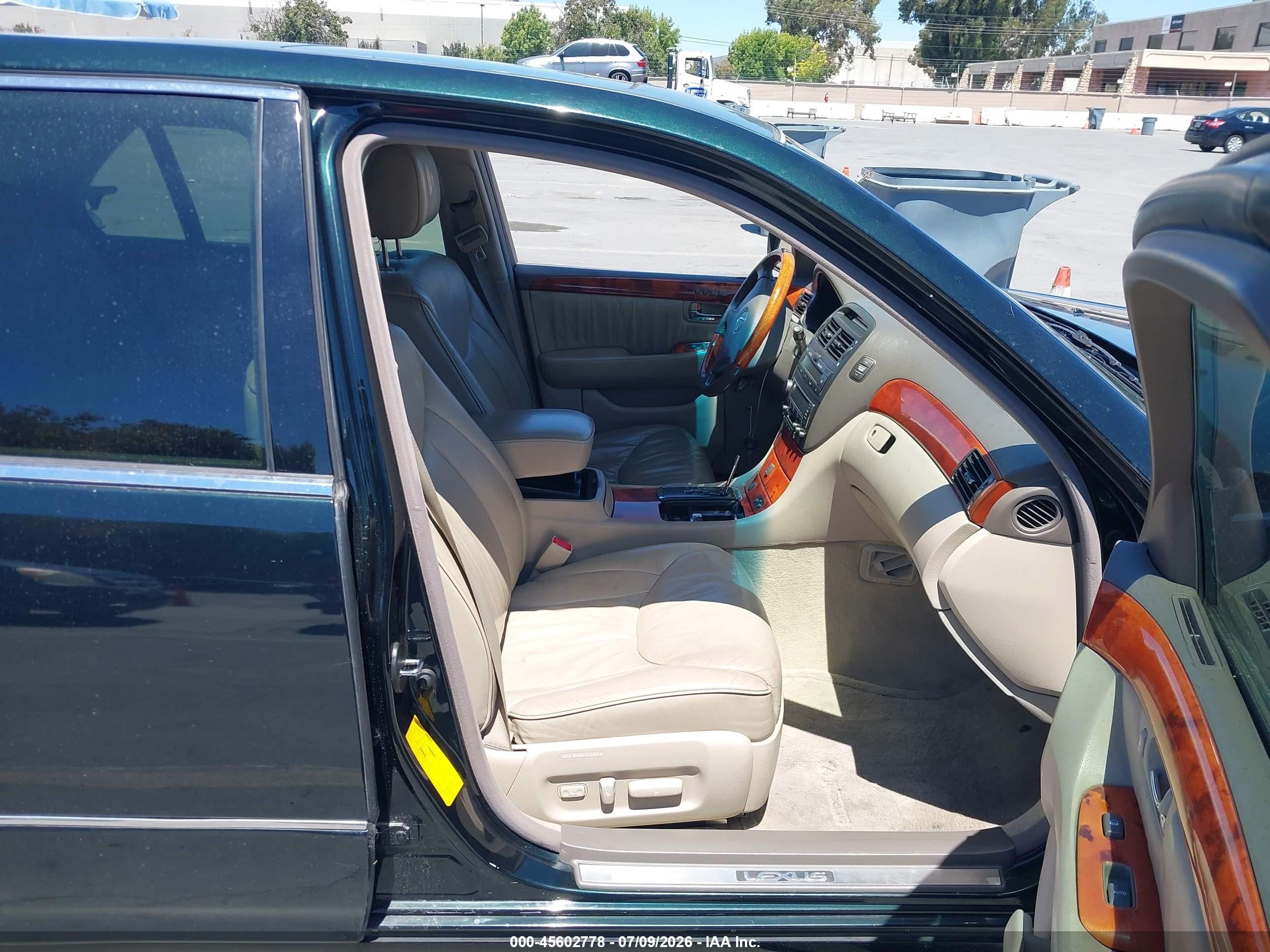 2001 Lexus Ls 430   Green vin: JTHBN30F110049692