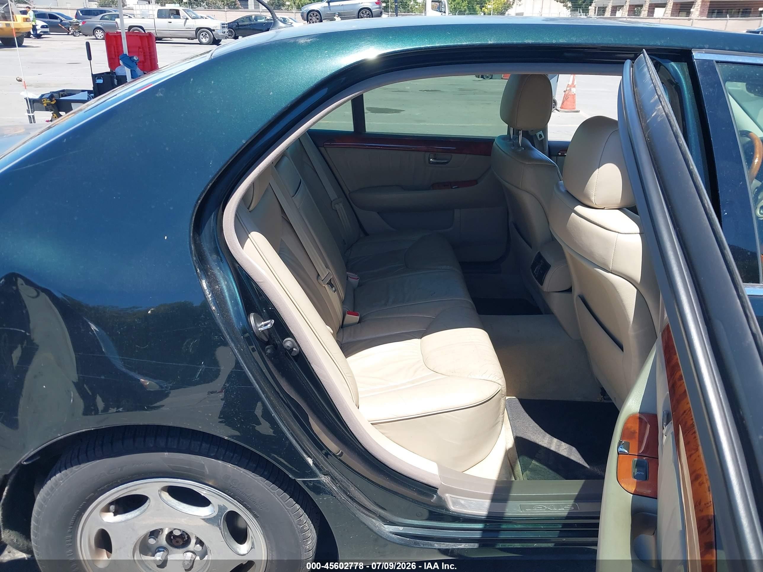 2001 Lexus Ls 430   Green vin: JTHBN30F110049692