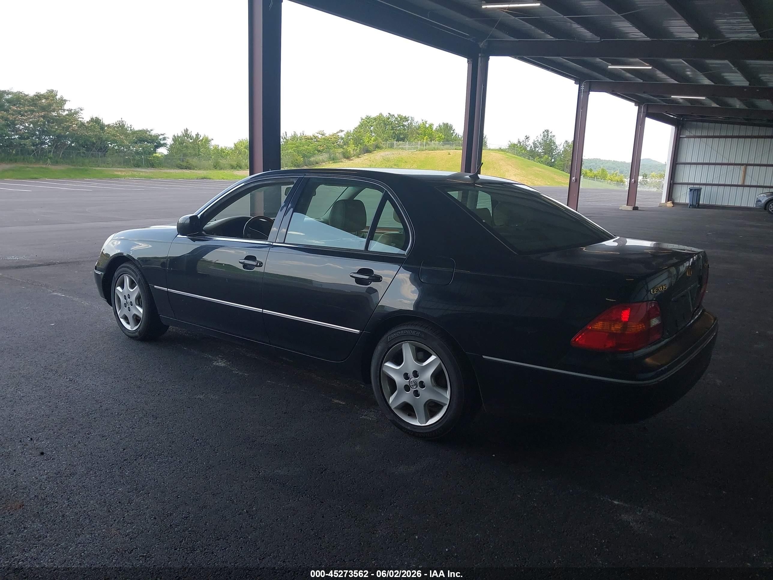 2002 Lexus Ls 430 Black vin: JTHBN30F120052786