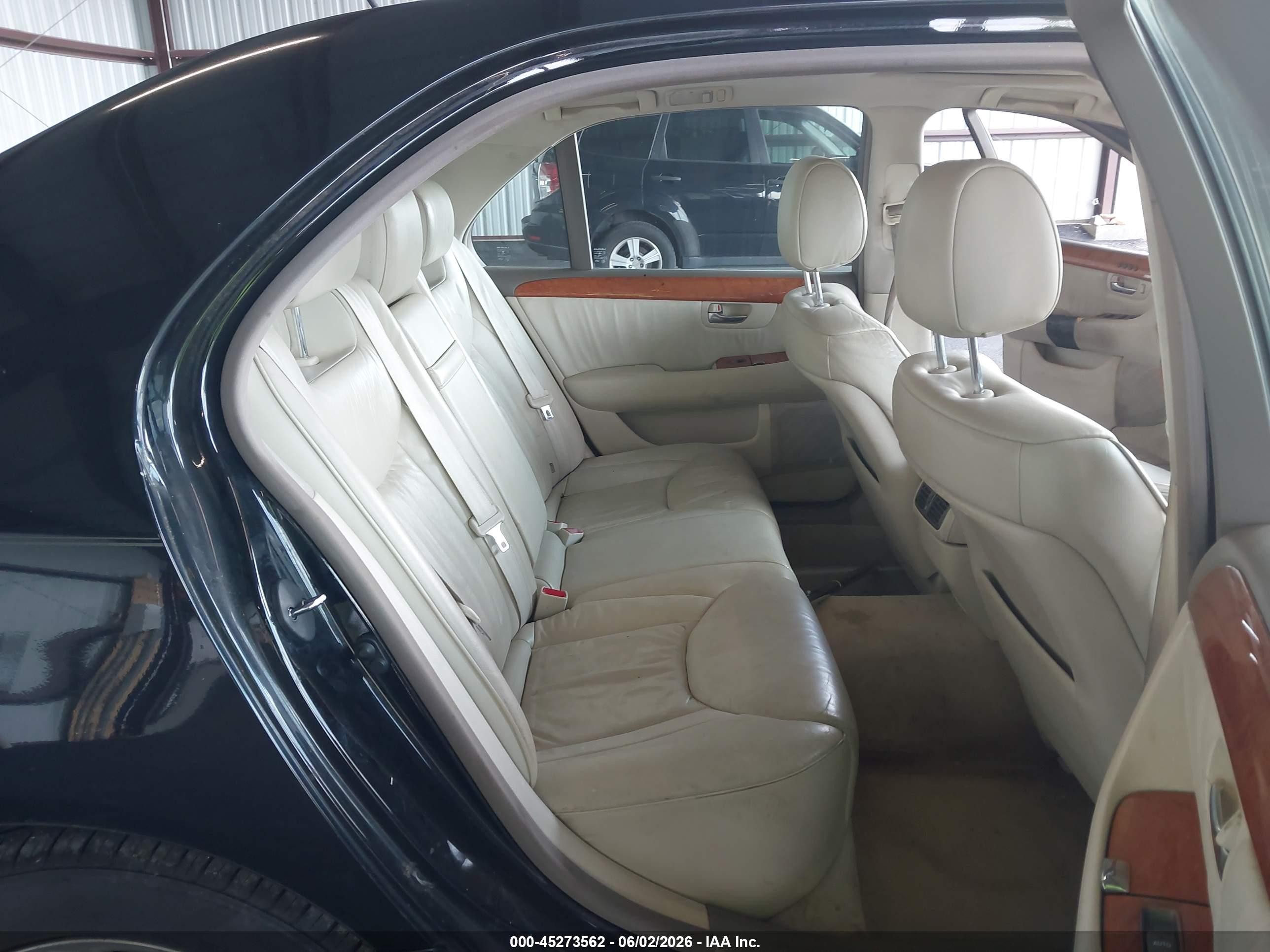 2002 Lexus Ls 430 Black vin: JTHBN30F120052786