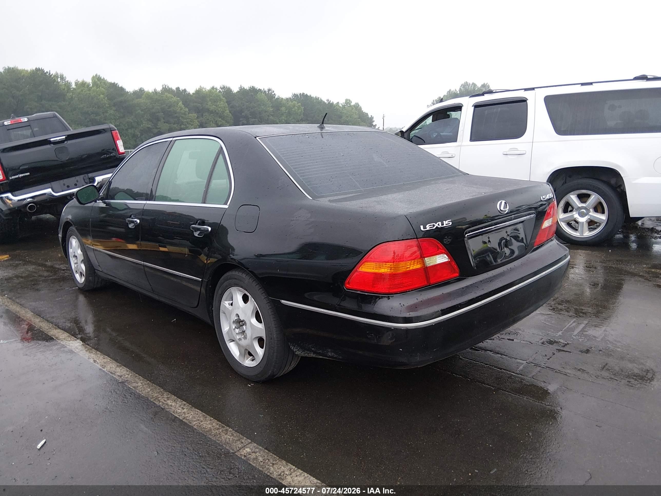 2002 Lexus Ls 430   Black vin: JTHBN30F120068888
