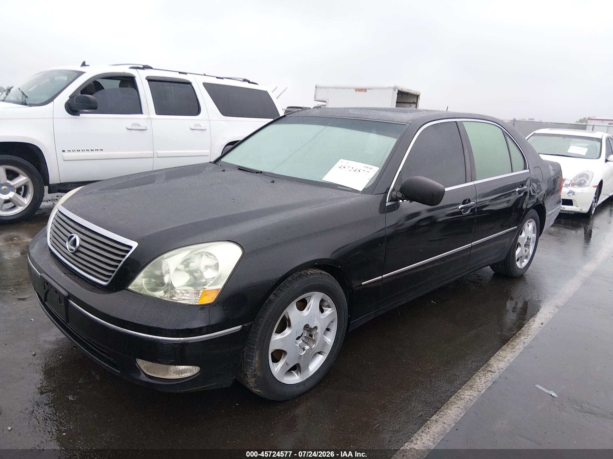 2002 Lexus Ls 430   Black vin: JTHBN30F120068888