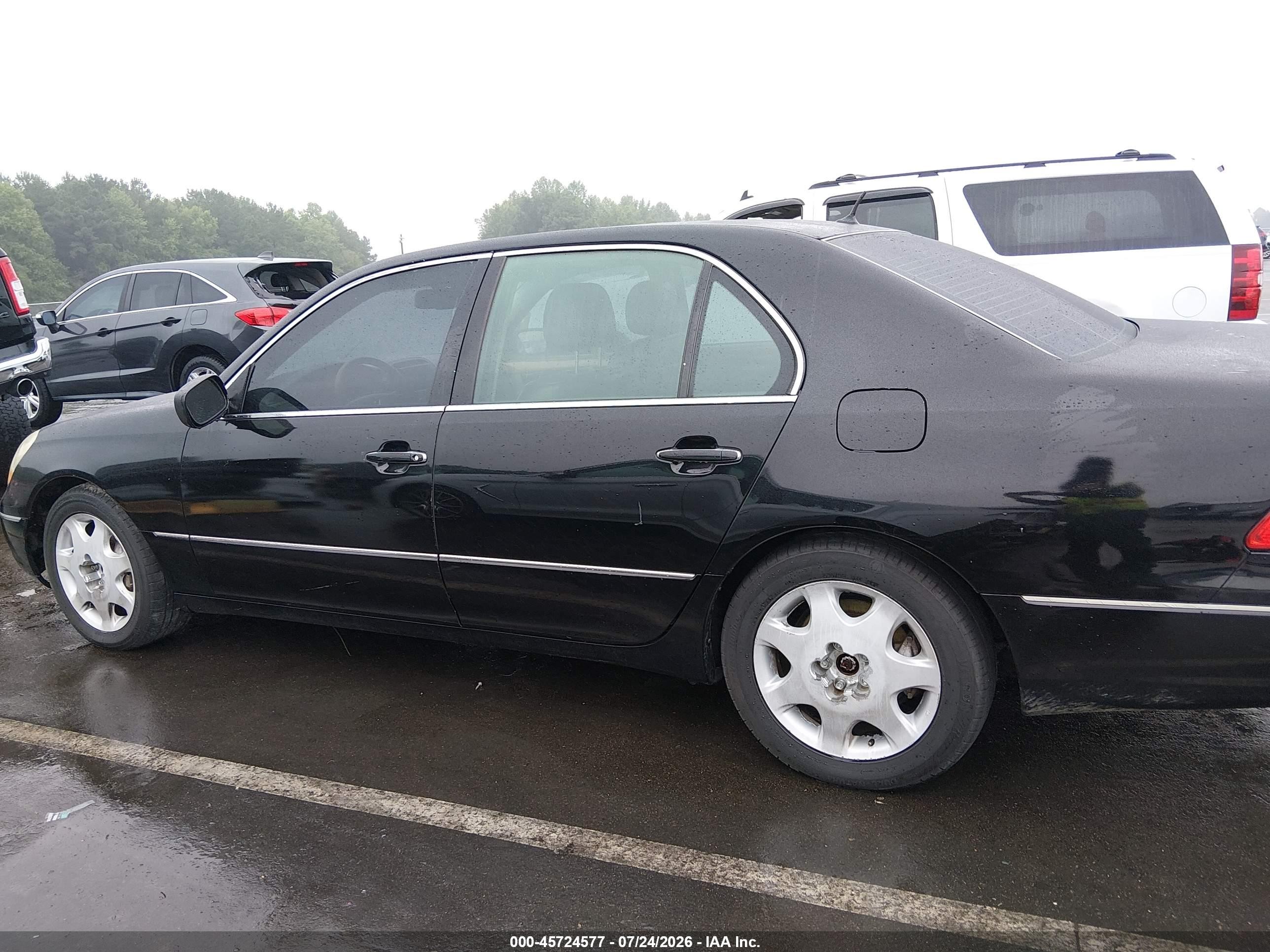 2002 Lexus Ls 430   Black vin: JTHBN30F120068888