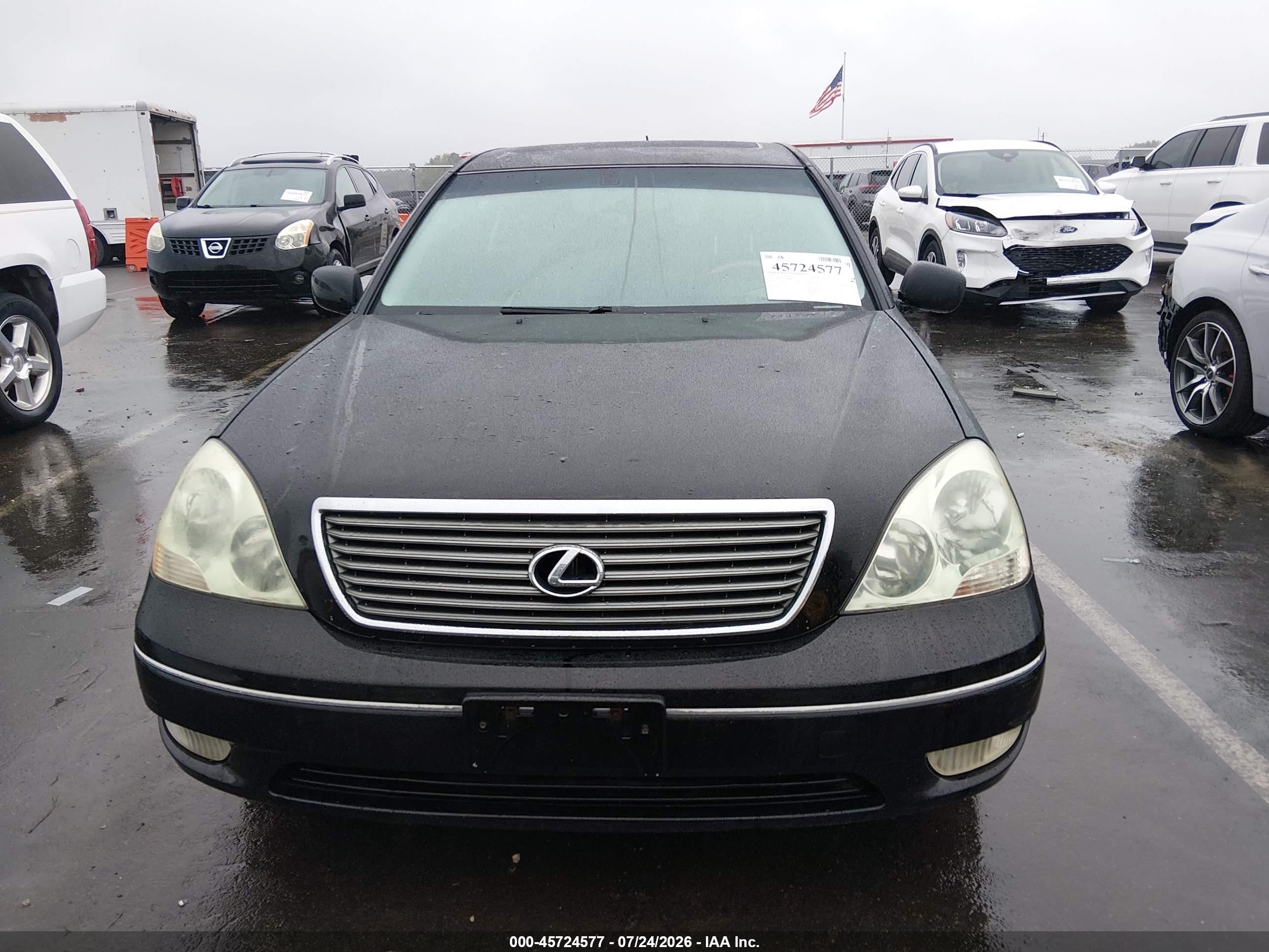 2002 Lexus Ls 430   Black vin: JTHBN30F120068888