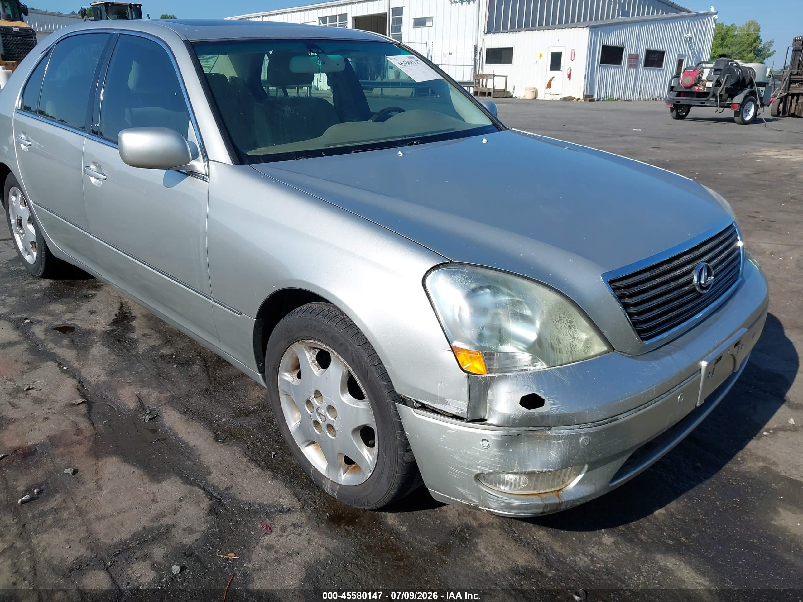2002 Lexus Ls 430   Silver vin: JTHBN30F120073993