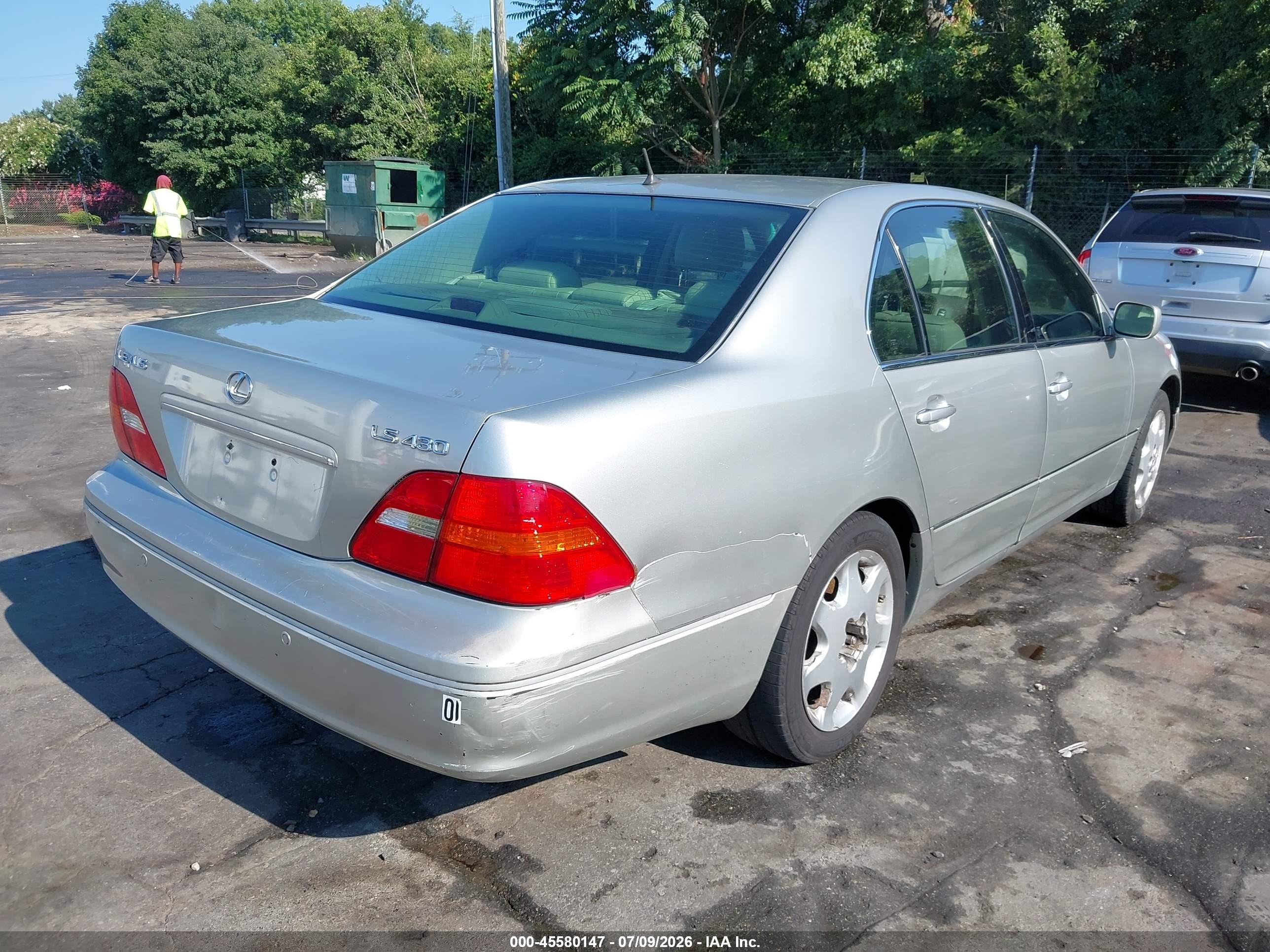 2002 Lexus Ls 430   Silver vin: JTHBN30F120073993