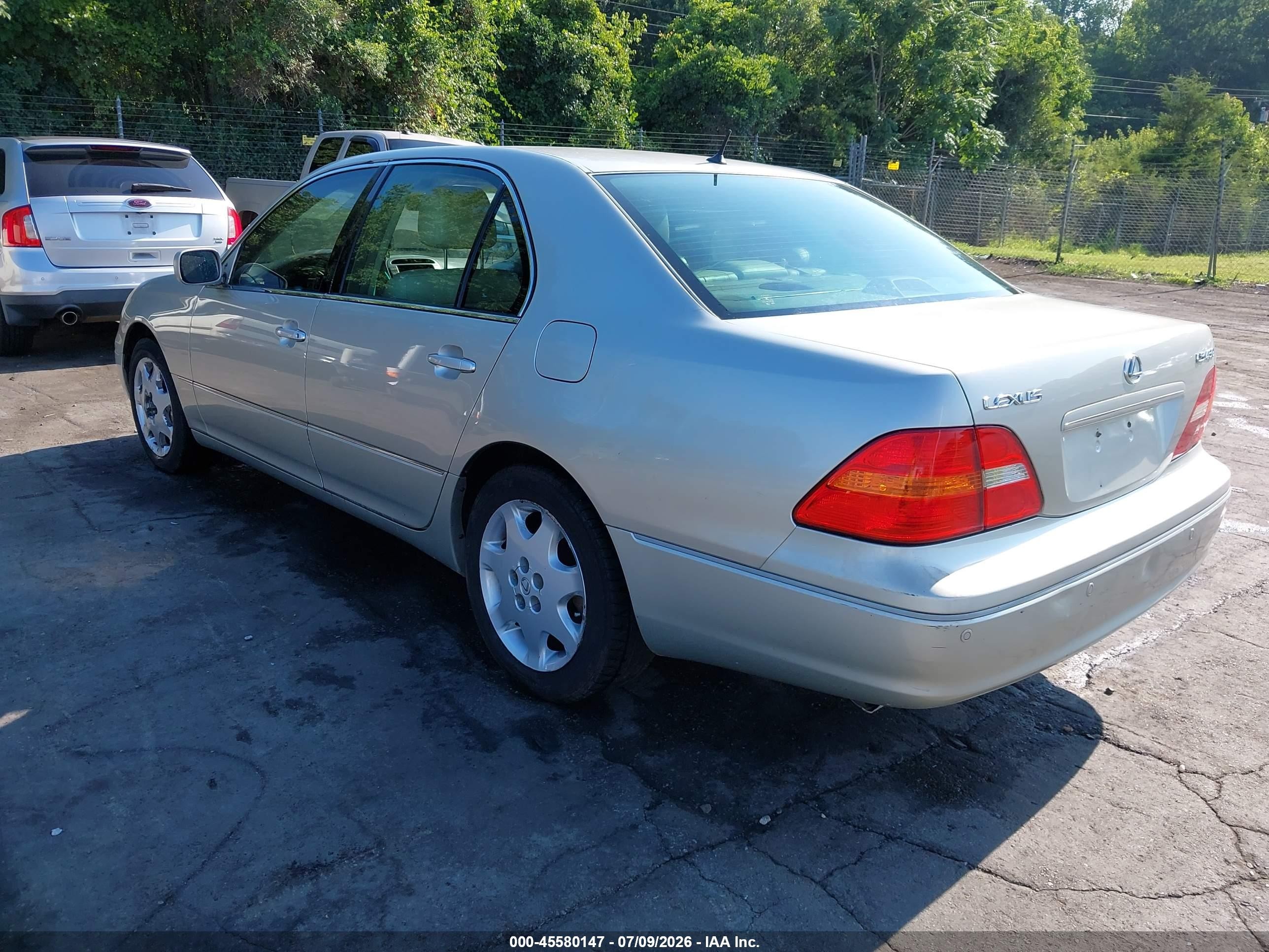 2002 Lexus Ls 430   Silver vin: JTHBN30F120073993