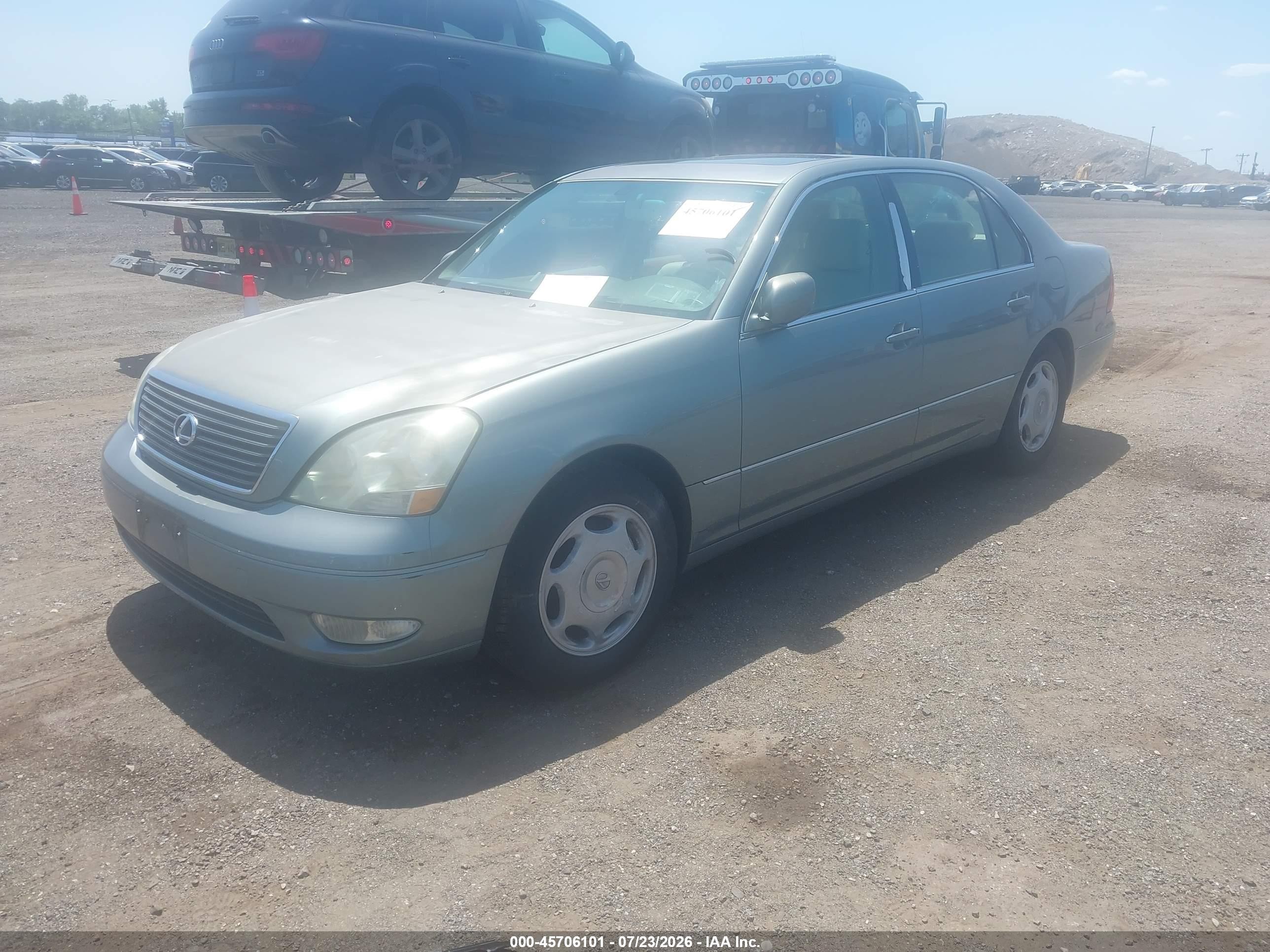 2002 Lexus Ls 430 Зеленый vin: JTHBN30F120089191