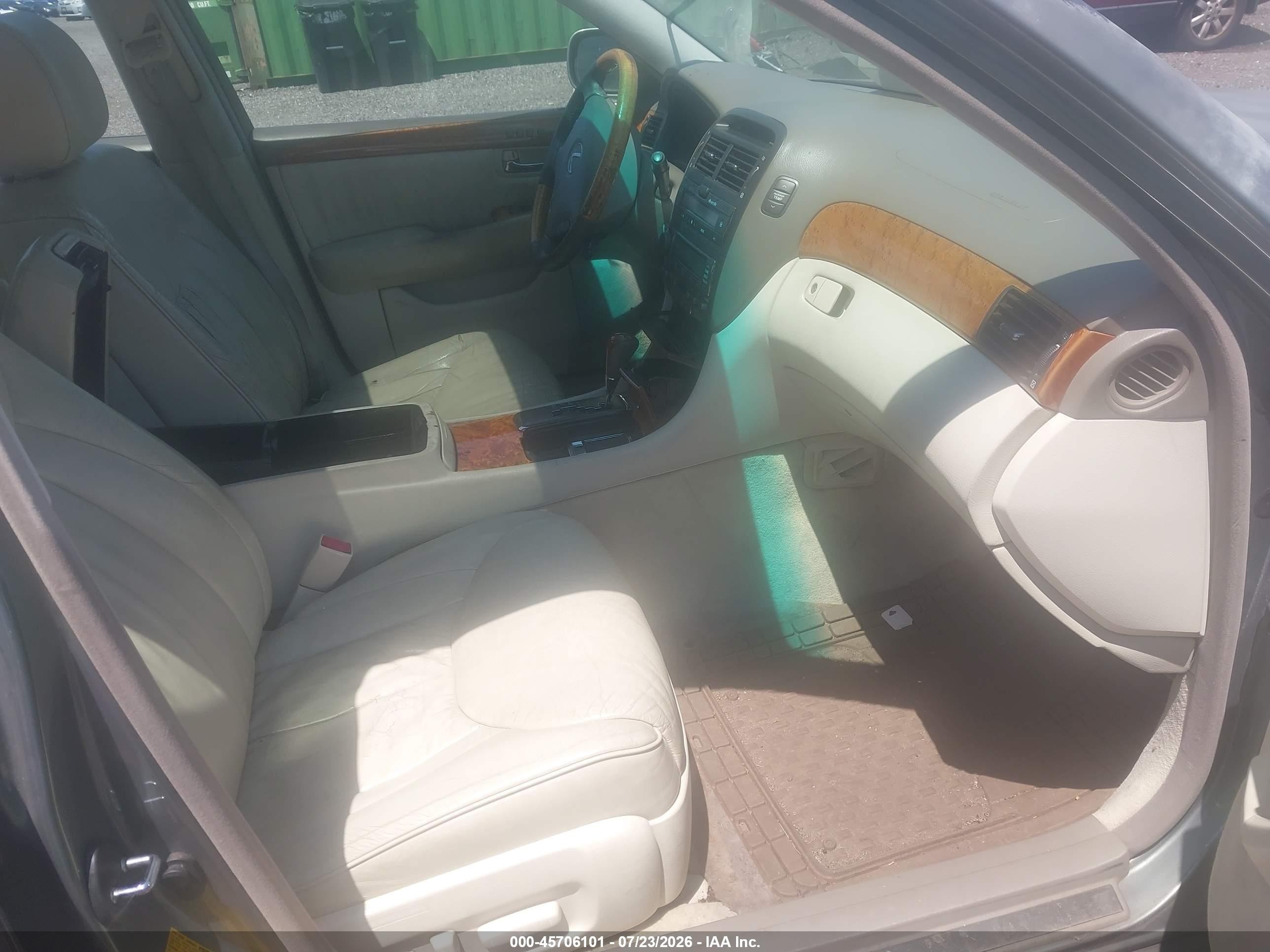 2002 Lexus Ls 430 Зеленый vin: JTHBN30F120089191