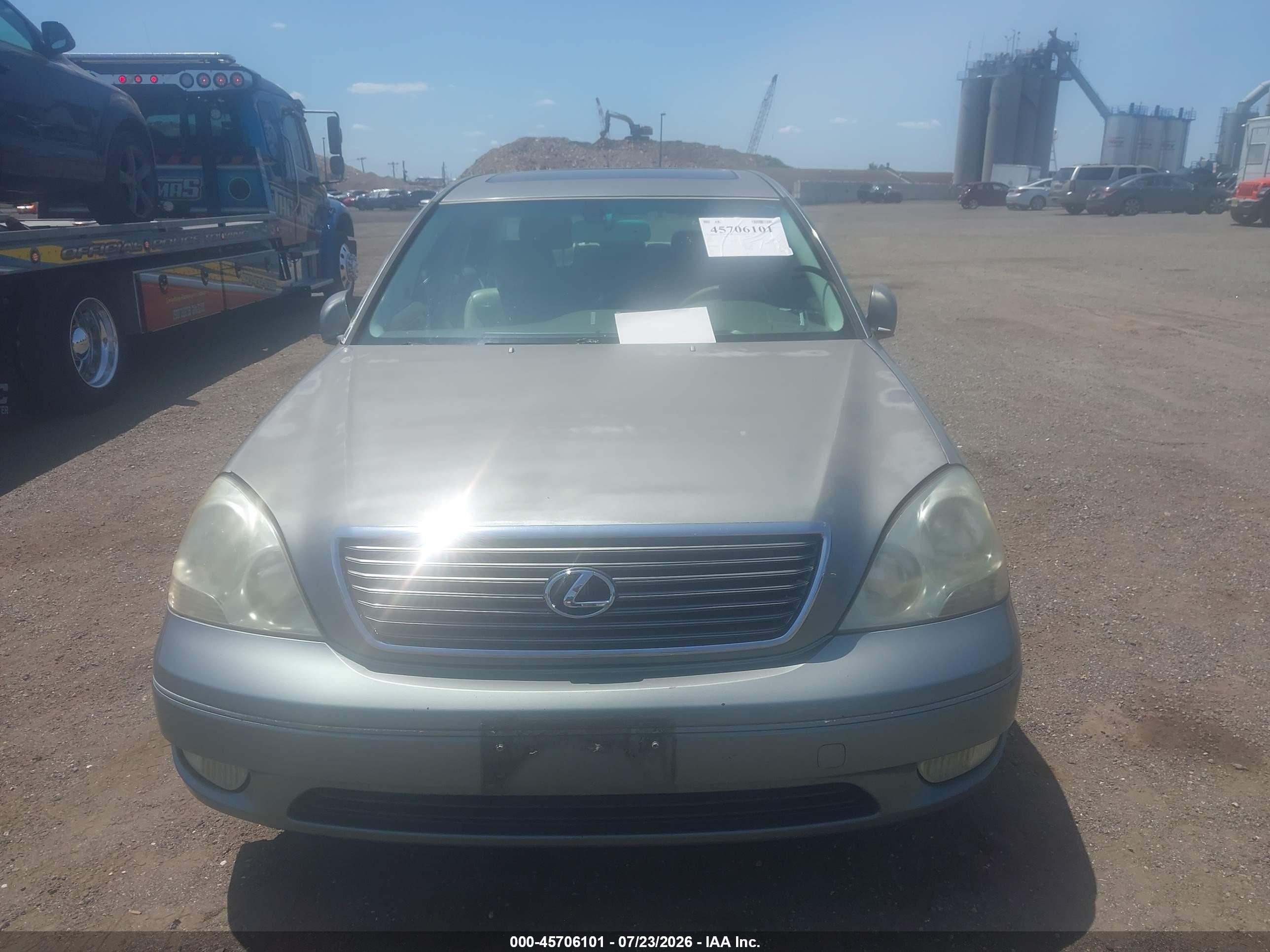 2002 Lexus Ls 430 Зеленый vin: JTHBN30F120089191