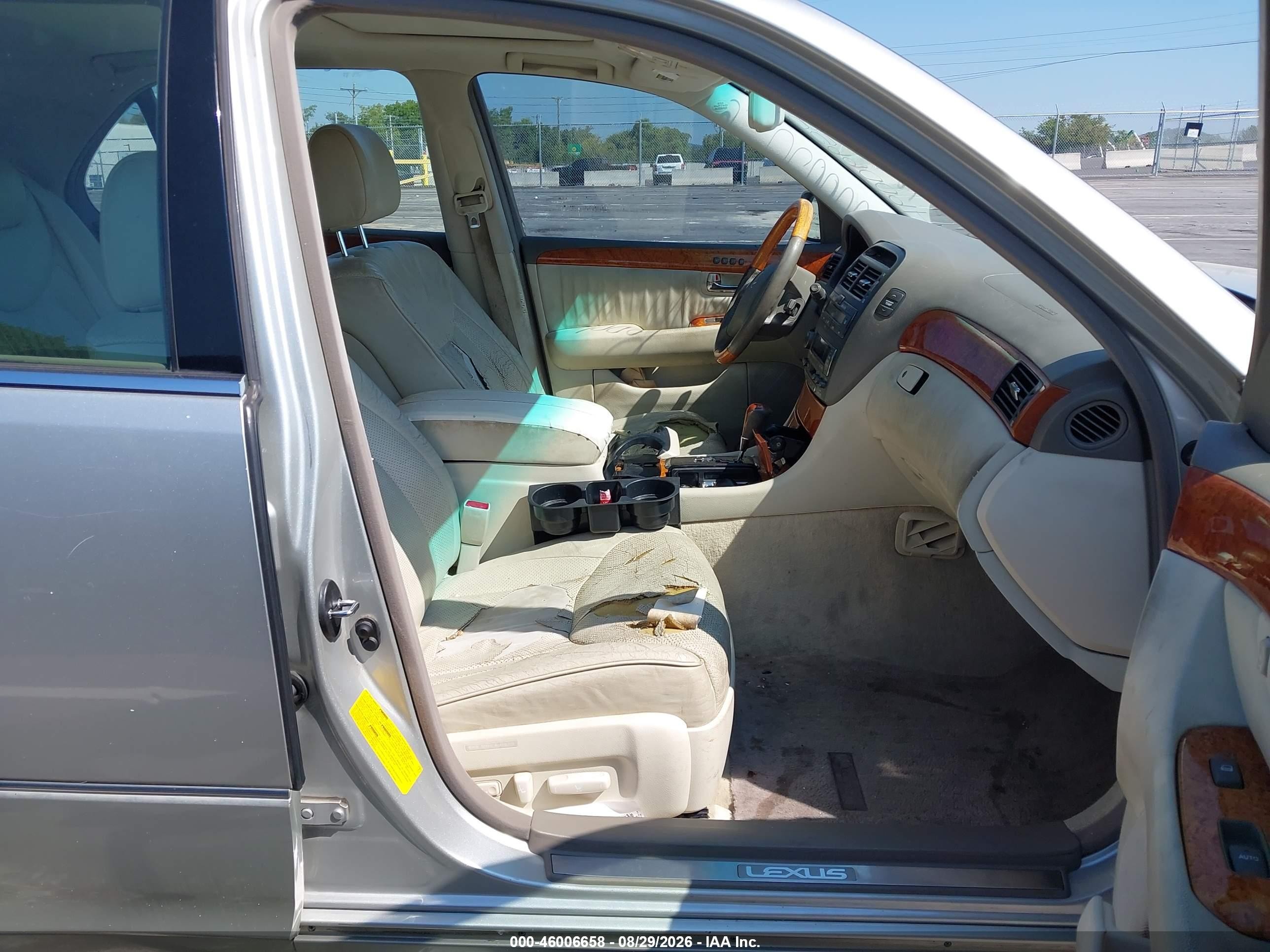 2003 Lexus Ls 430 Silver vin: JTHBN30F130096059