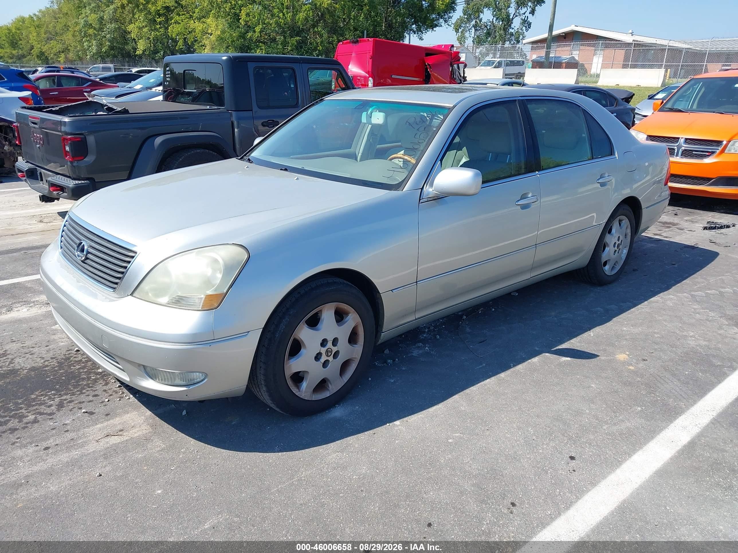 2003 Lexus Ls 430 Silver vin: JTHBN30F130096059