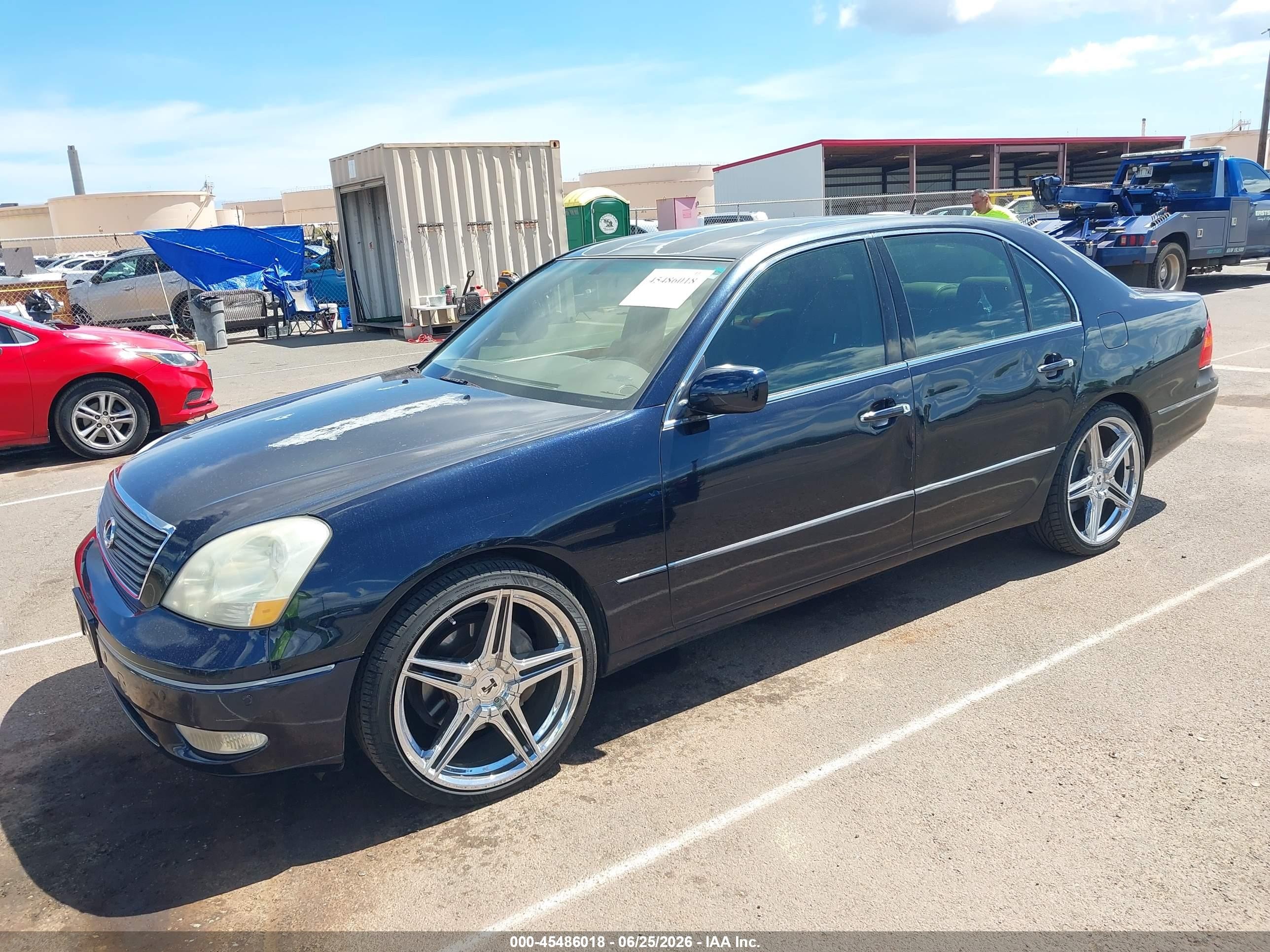 2003 Lexus Ls 430   Black vin: JTHBN30F130113930