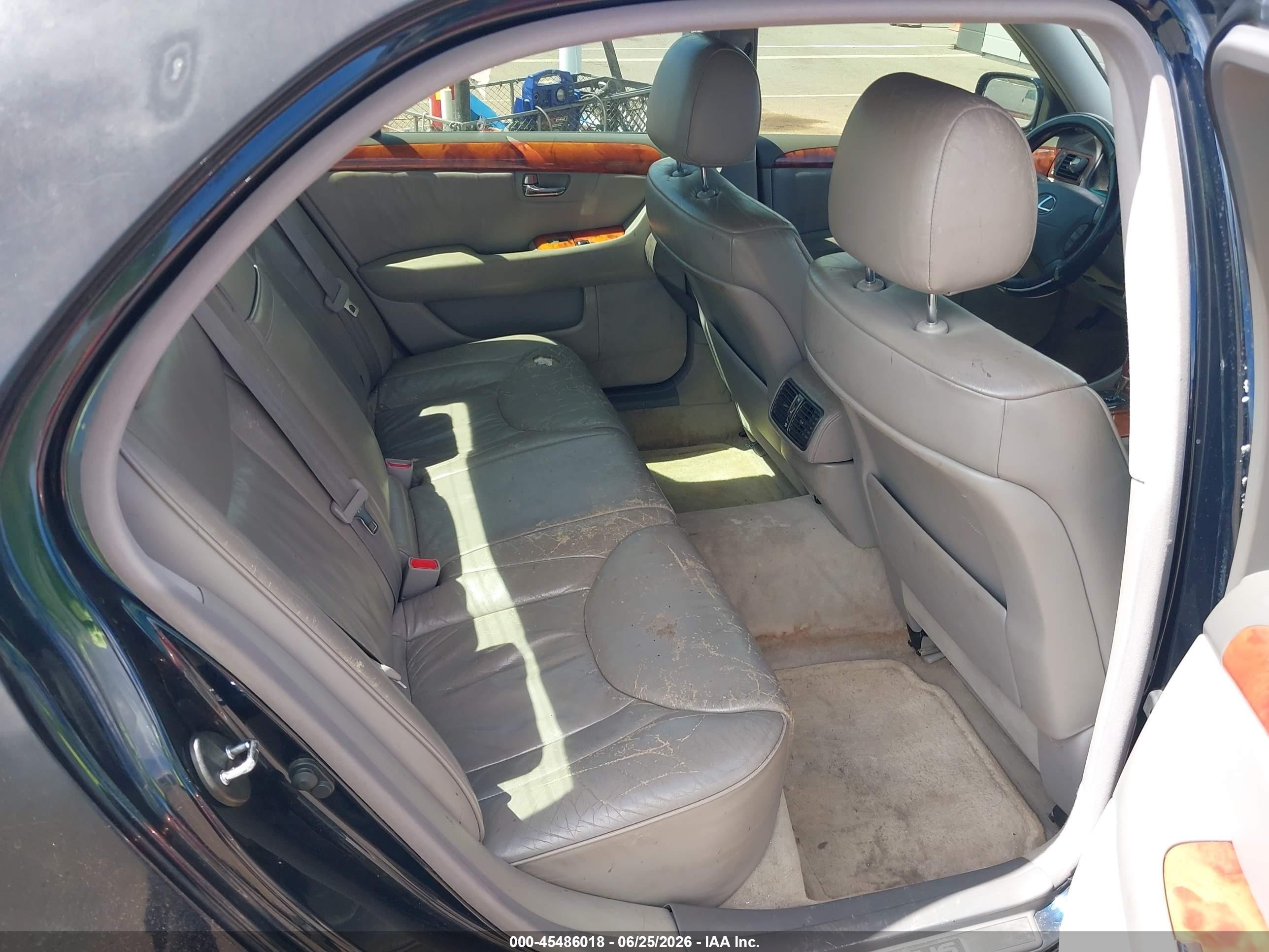 2003 Lexus Ls 430   Black vin: JTHBN30F130113930