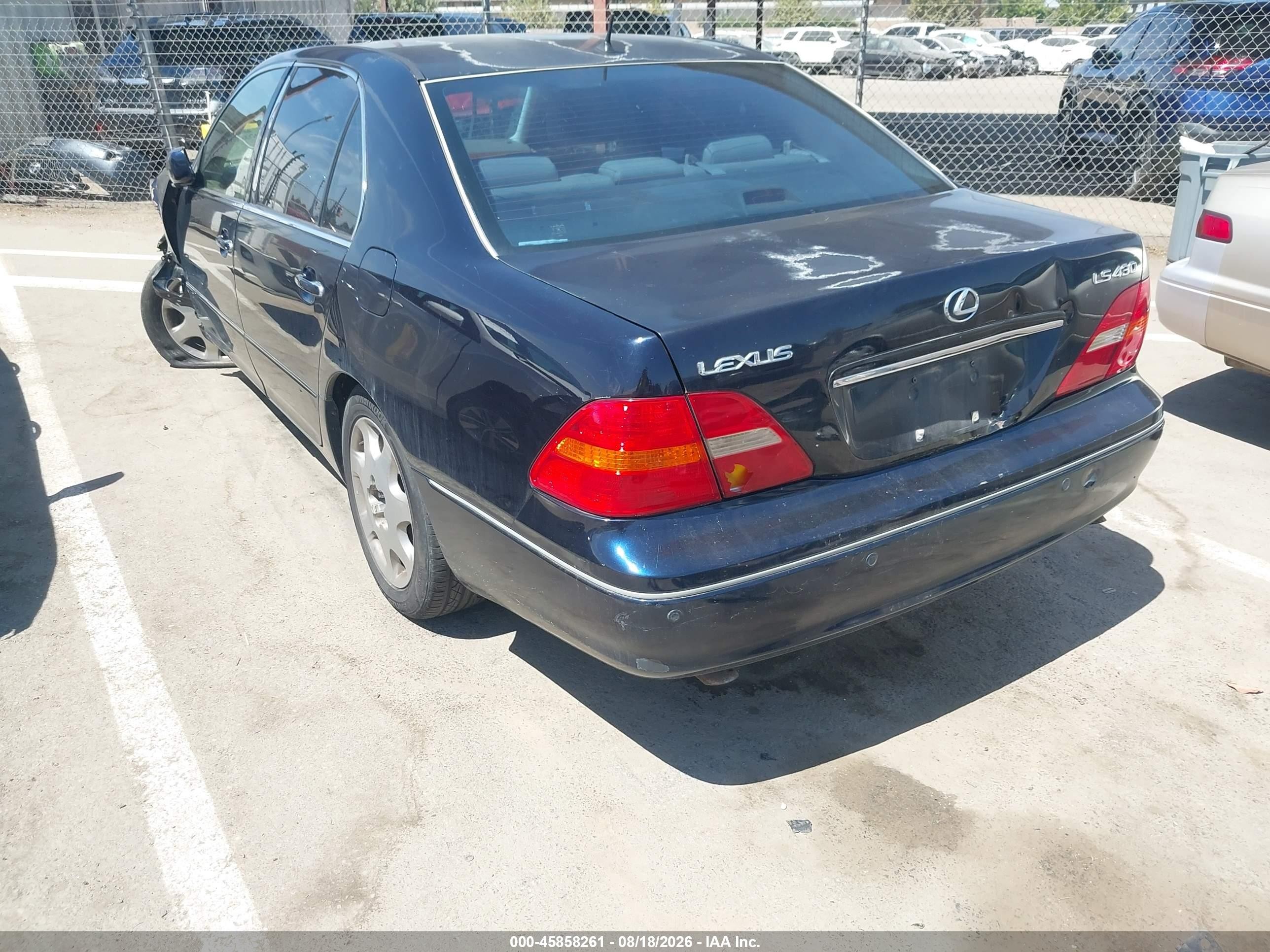 2003 Lexus Ls 430   Navy vin: JTHBN30F130121610