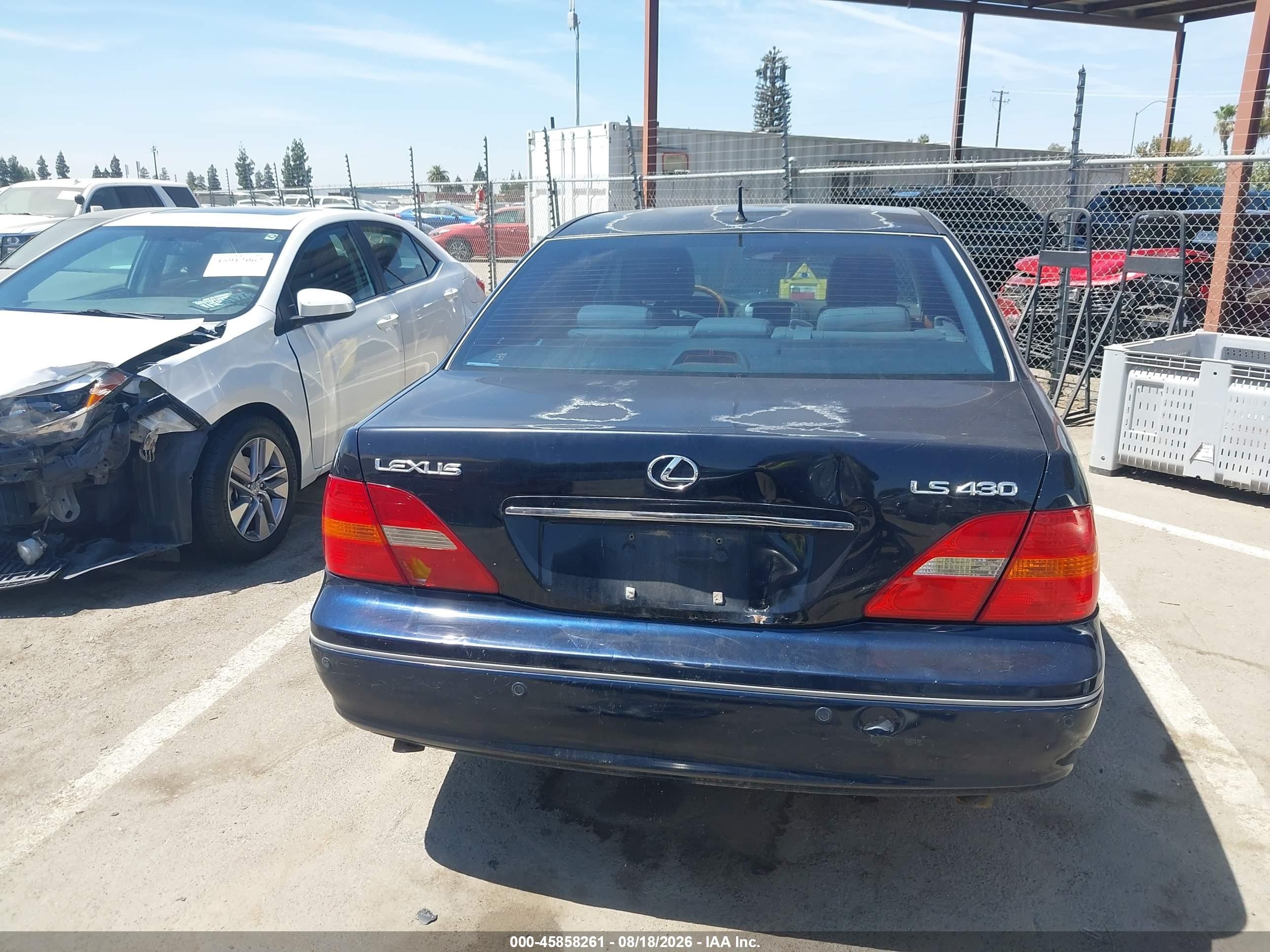 2003 Lexus Ls 430   Navy vin: JTHBN30F130121610