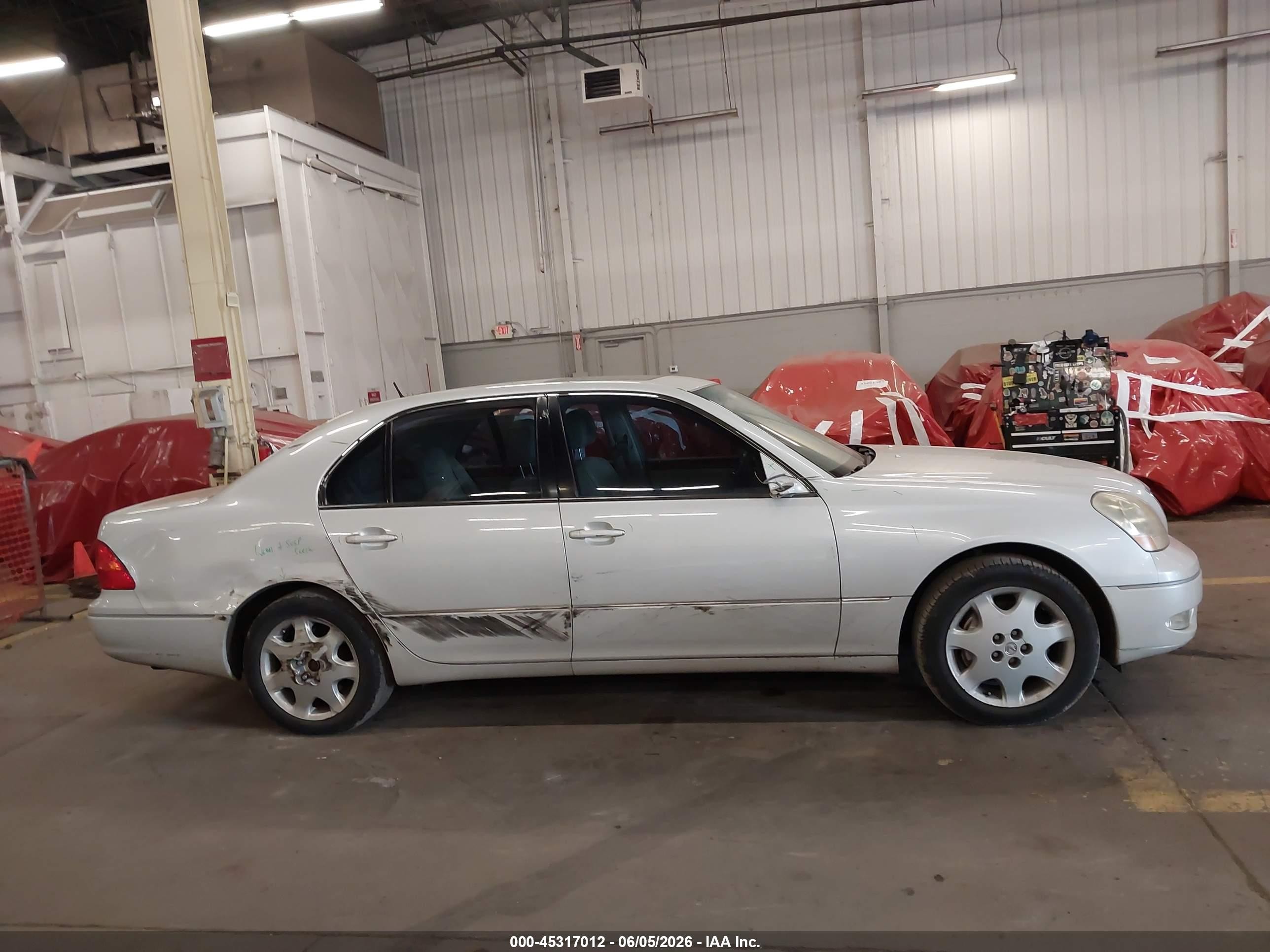 2003 Lexus Ls 430   White vin: JTHBN30F130123521