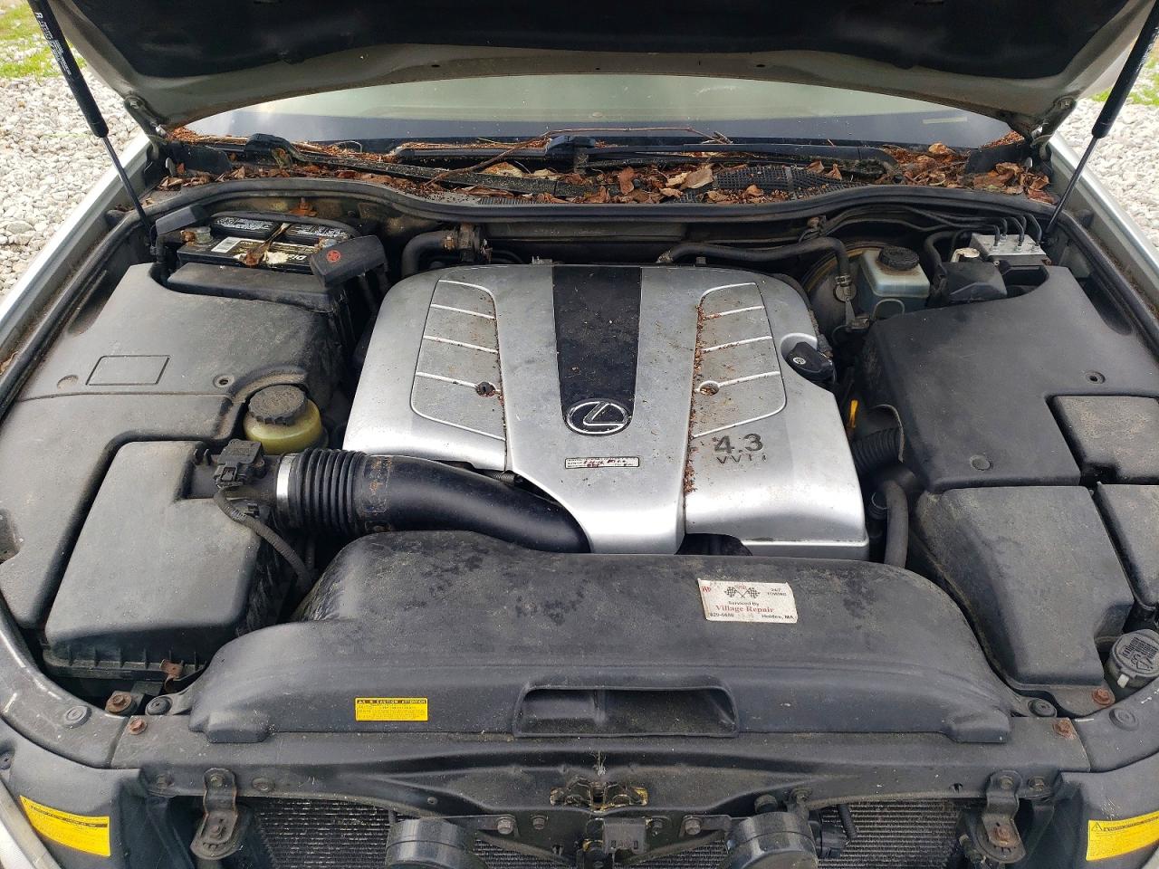 2001 Lexus Ls 430 Silver vin: JTHBN30F210010268