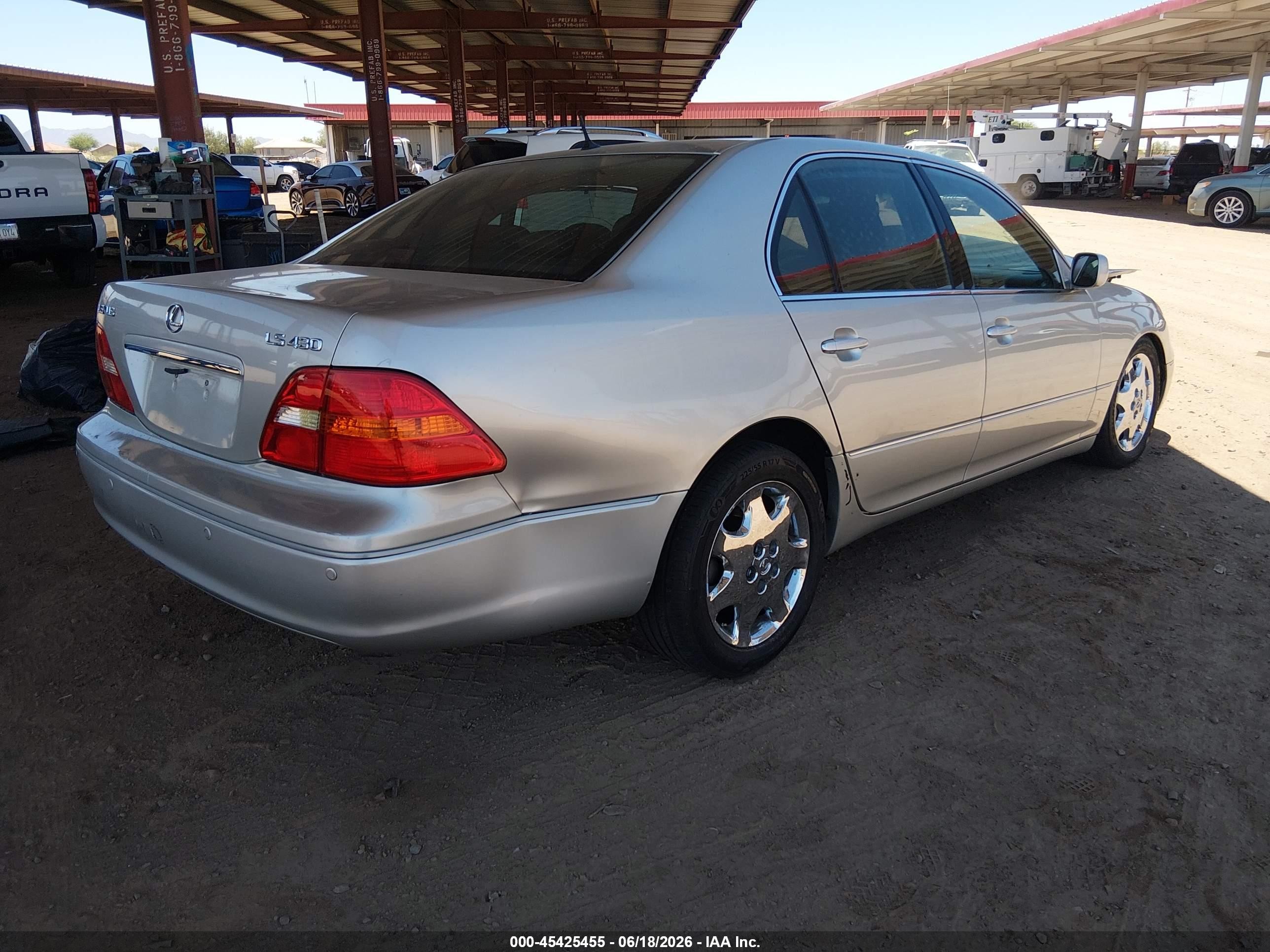 2001 Lexus Ls 430   Silver vin: JTHBN30F210020301