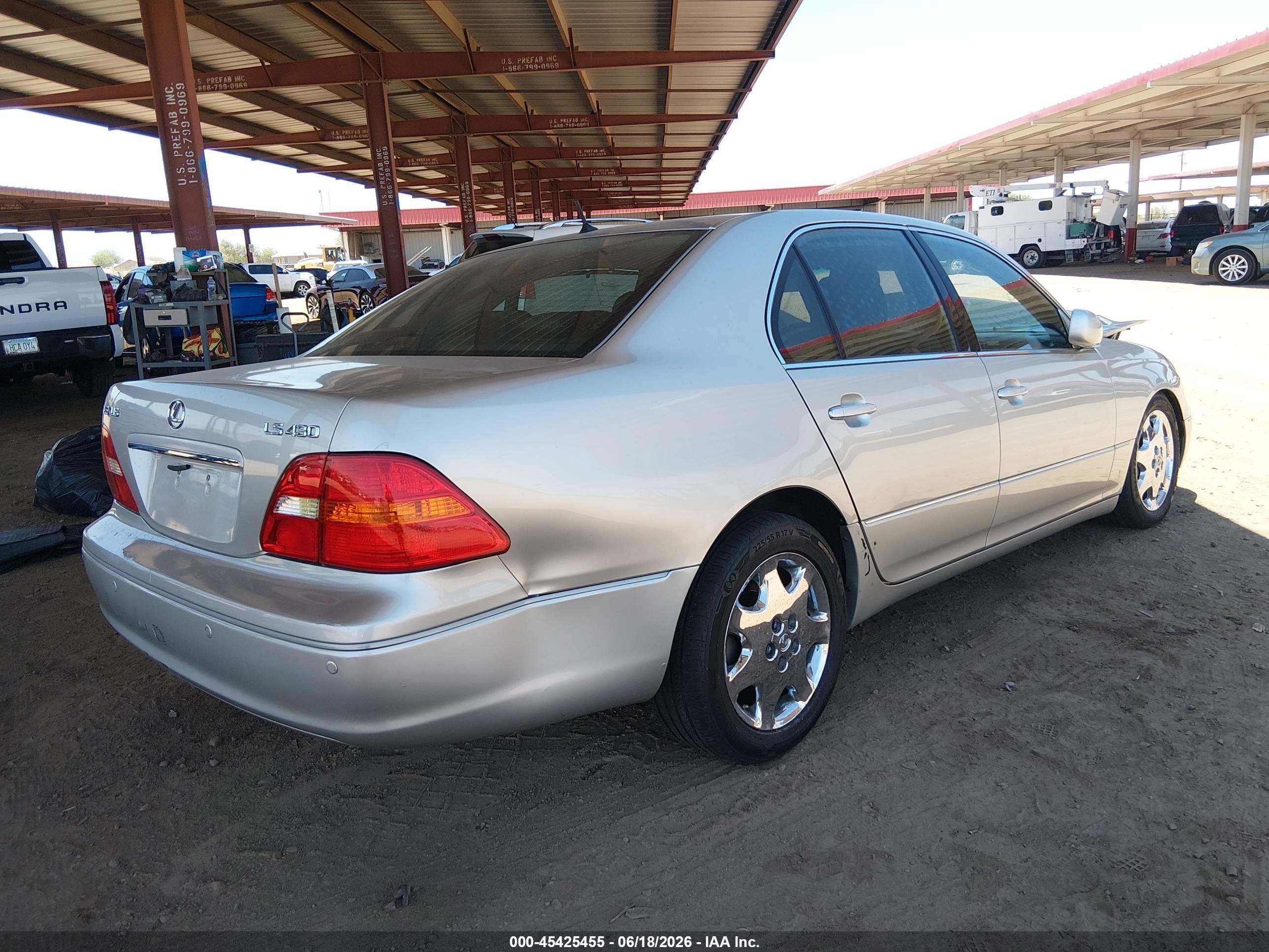 2001 Lexus Ls 430   Silver vin: JTHBN30F210020301
