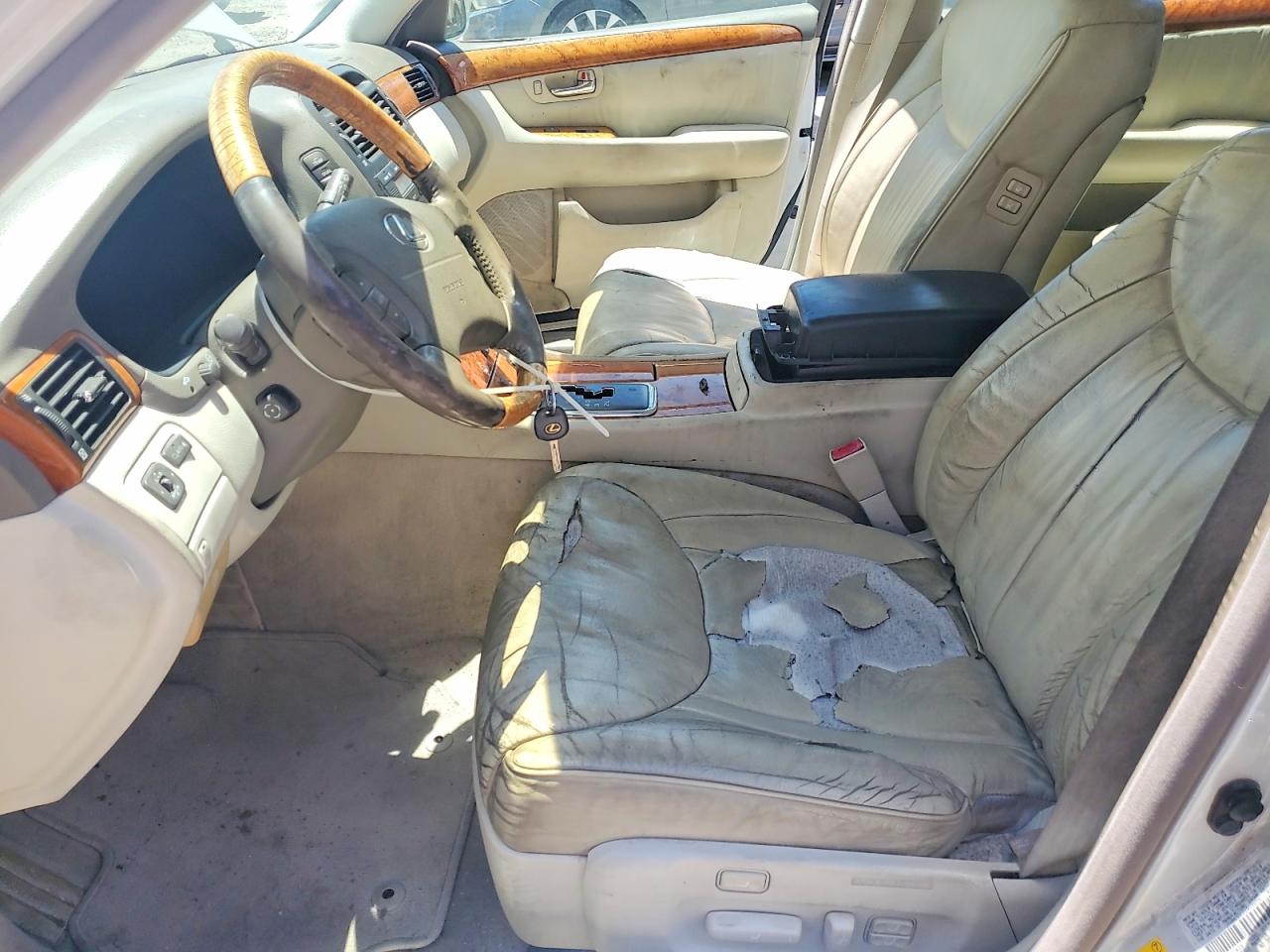 2001 Lexus Ls 430 Cream vin: JTHBN30F210039706