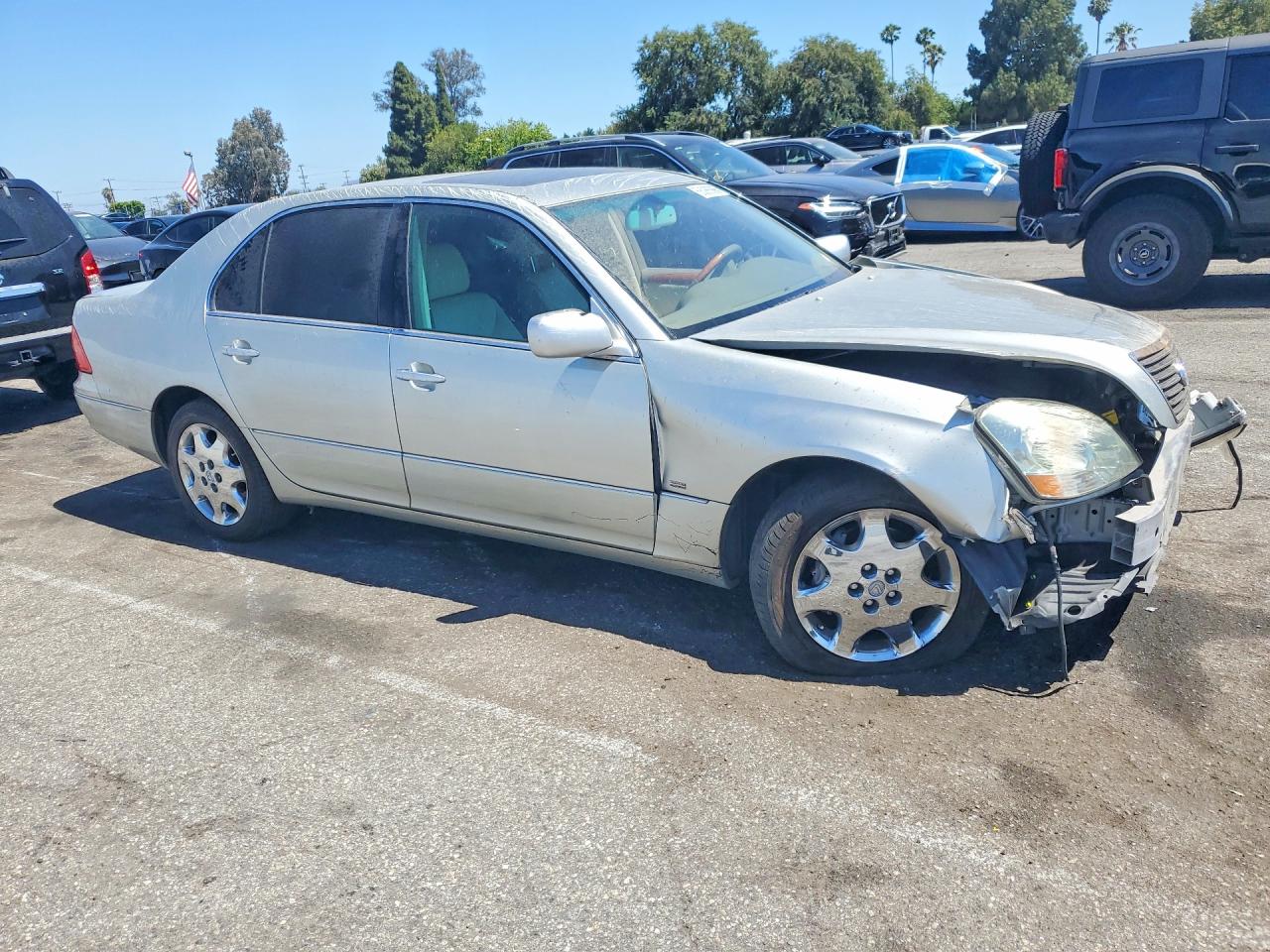 2002 Lexus Ls 430 Silver vin: JTHBN30F220054143