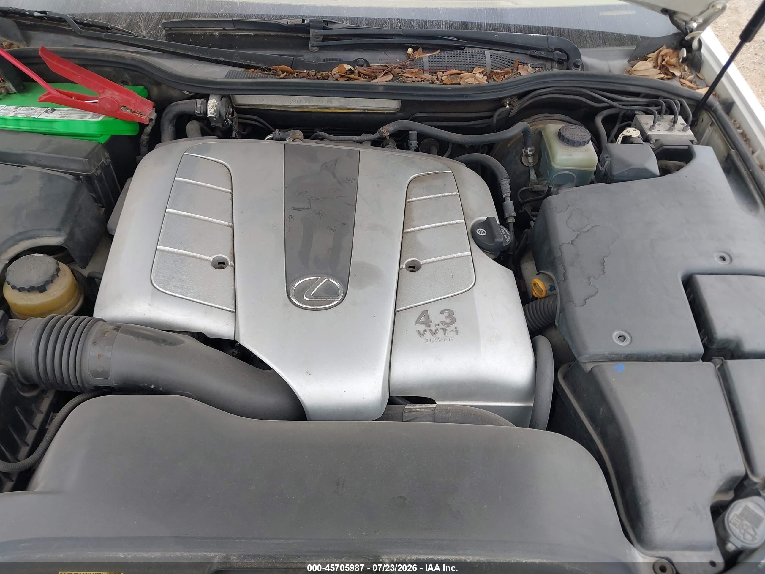 2002 Lexus Ls 430   White vin: JTHBN30F220061917
